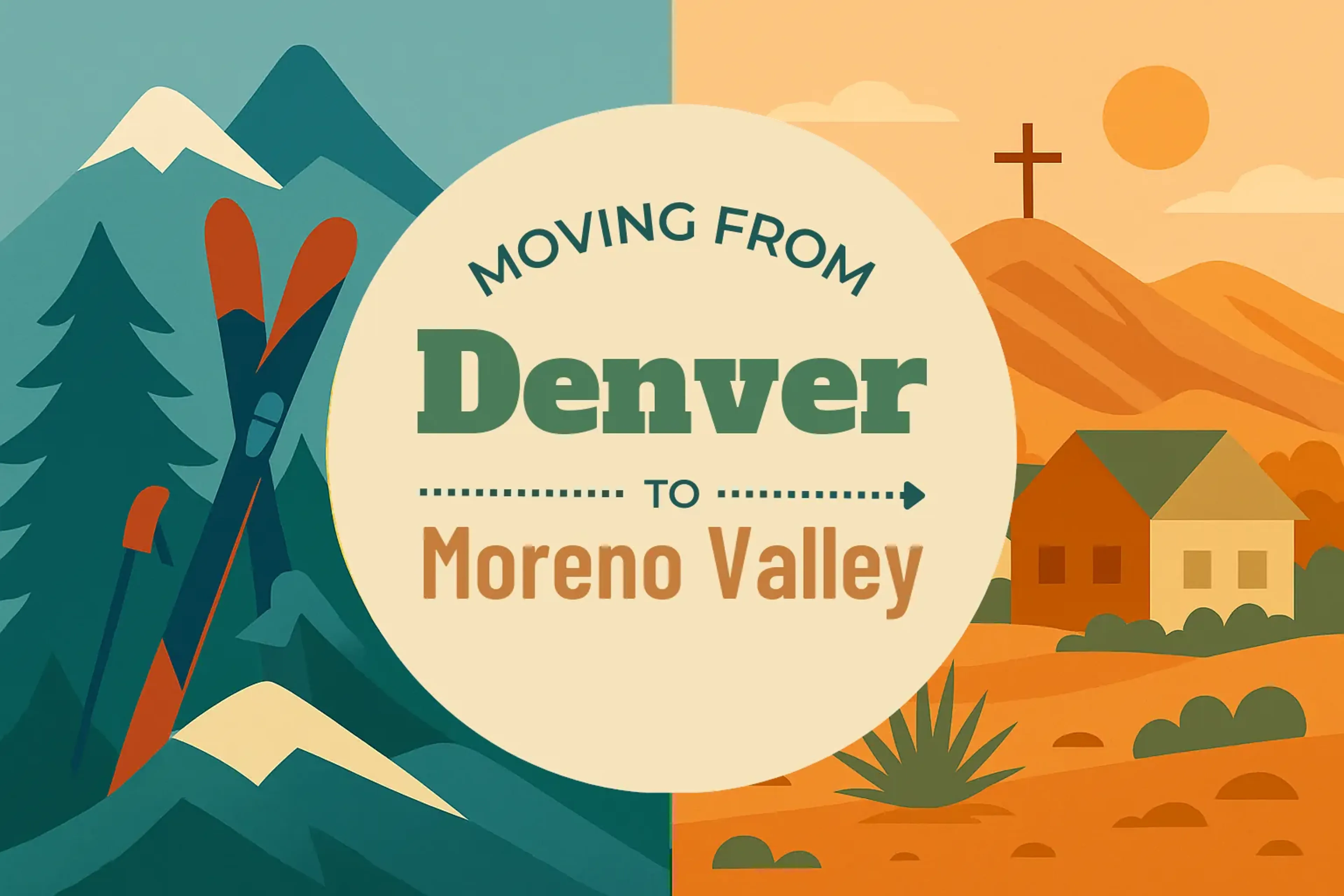 Side-by-side comparison of Denver to Moreno Valley moving companies
