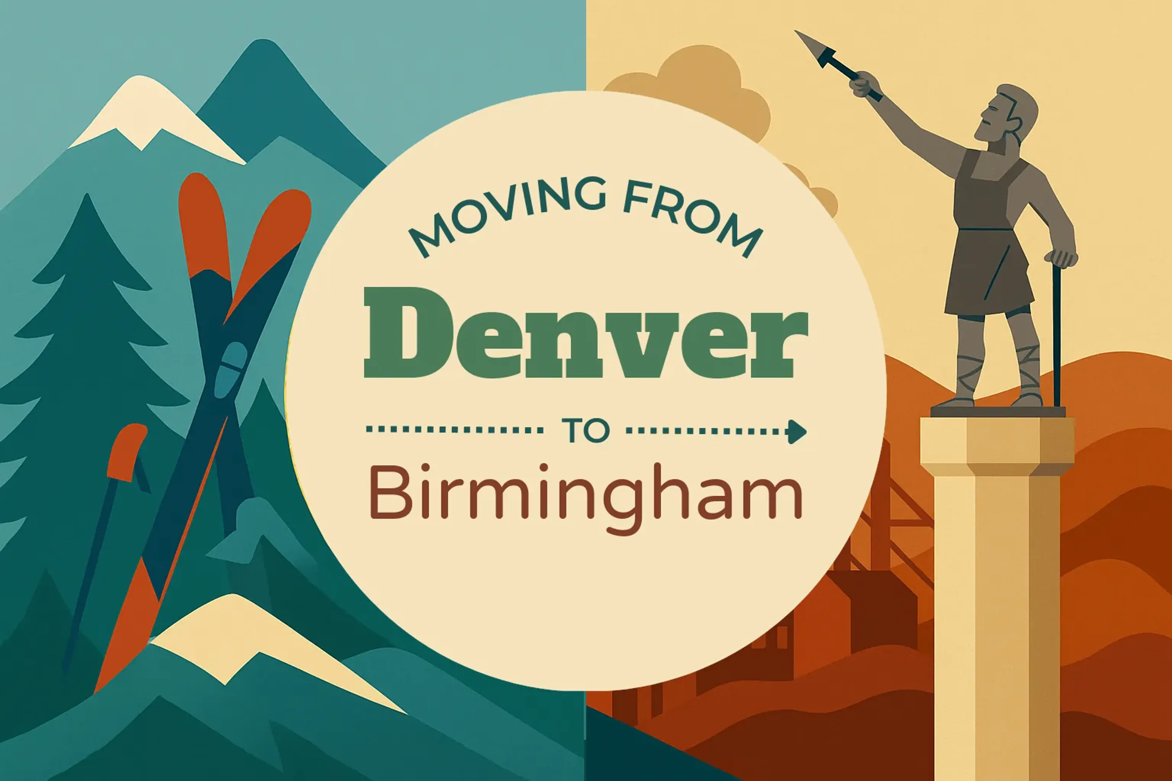 Side-by-side comparison of Denver to Birmingham moving companies