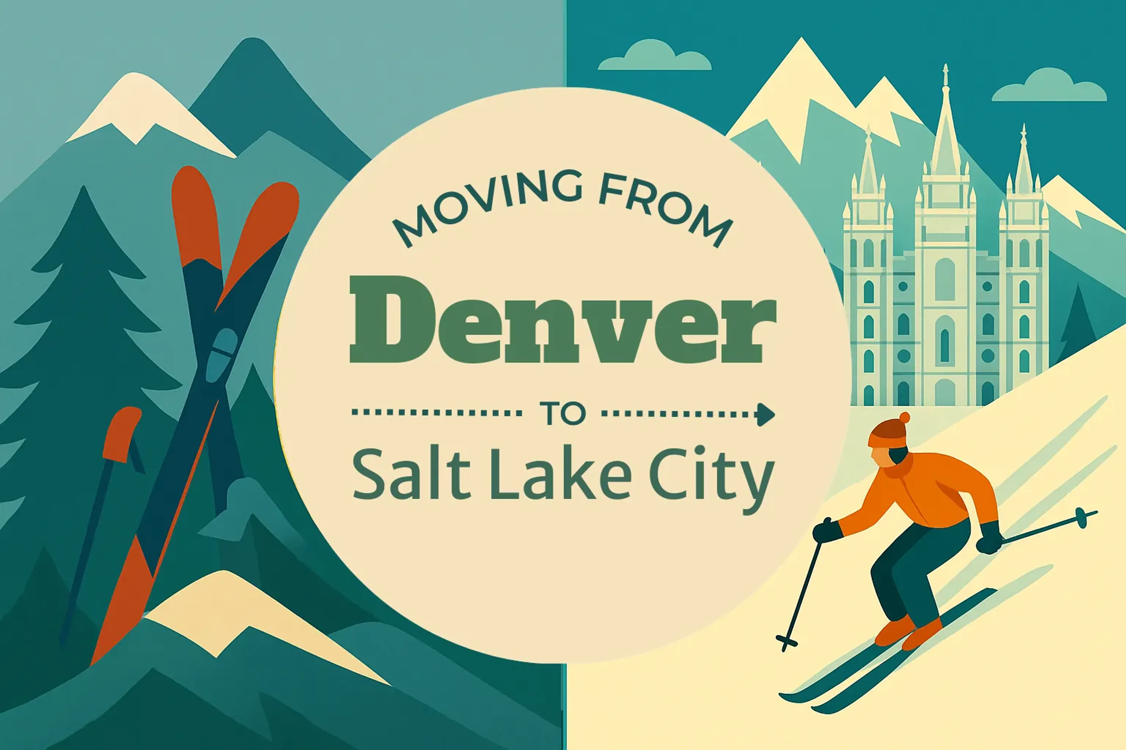 Side-by-side comparison of Denver to Salt Lake City moving companies