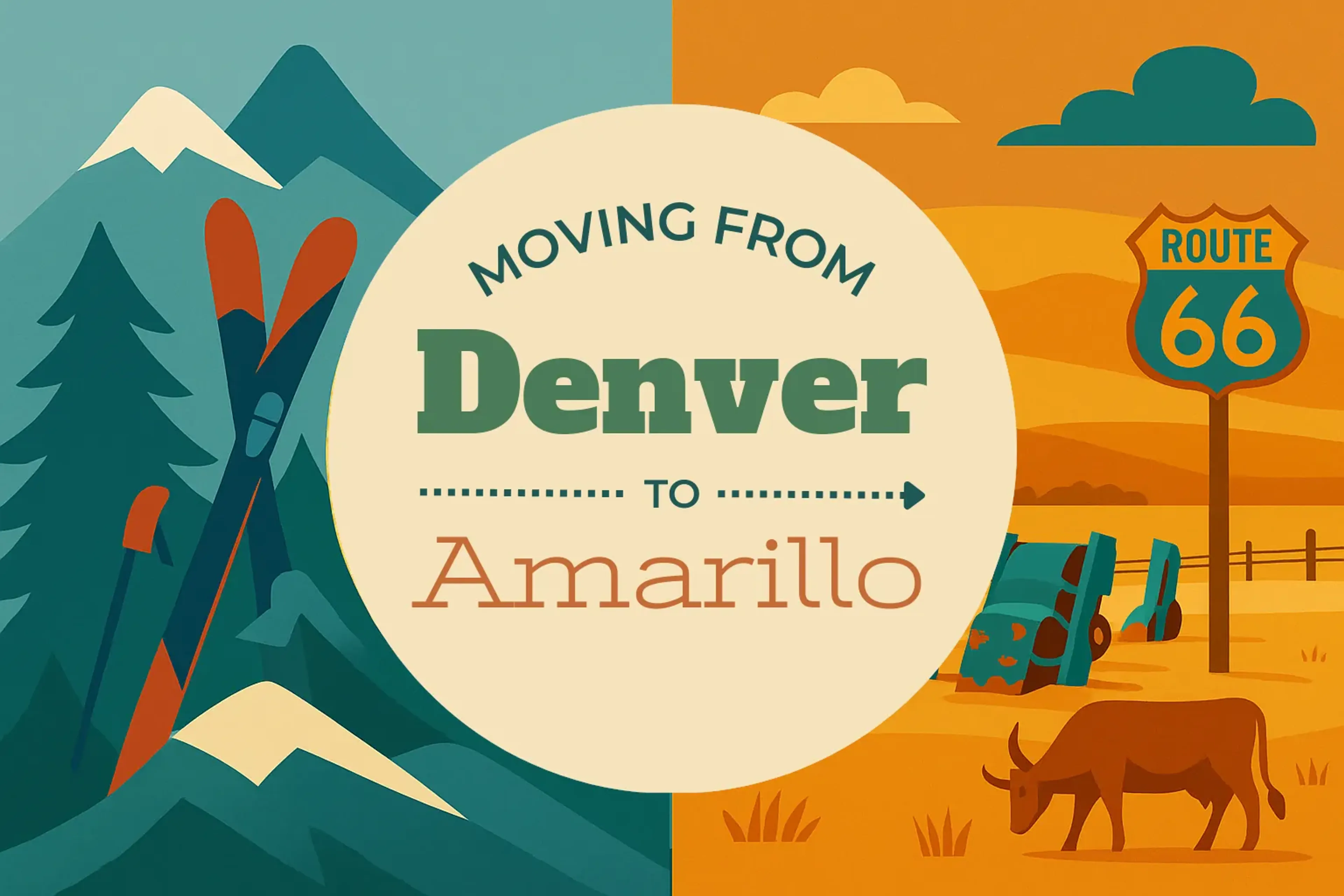 Side-by-side comparison of Denver to Amarillo moving companies