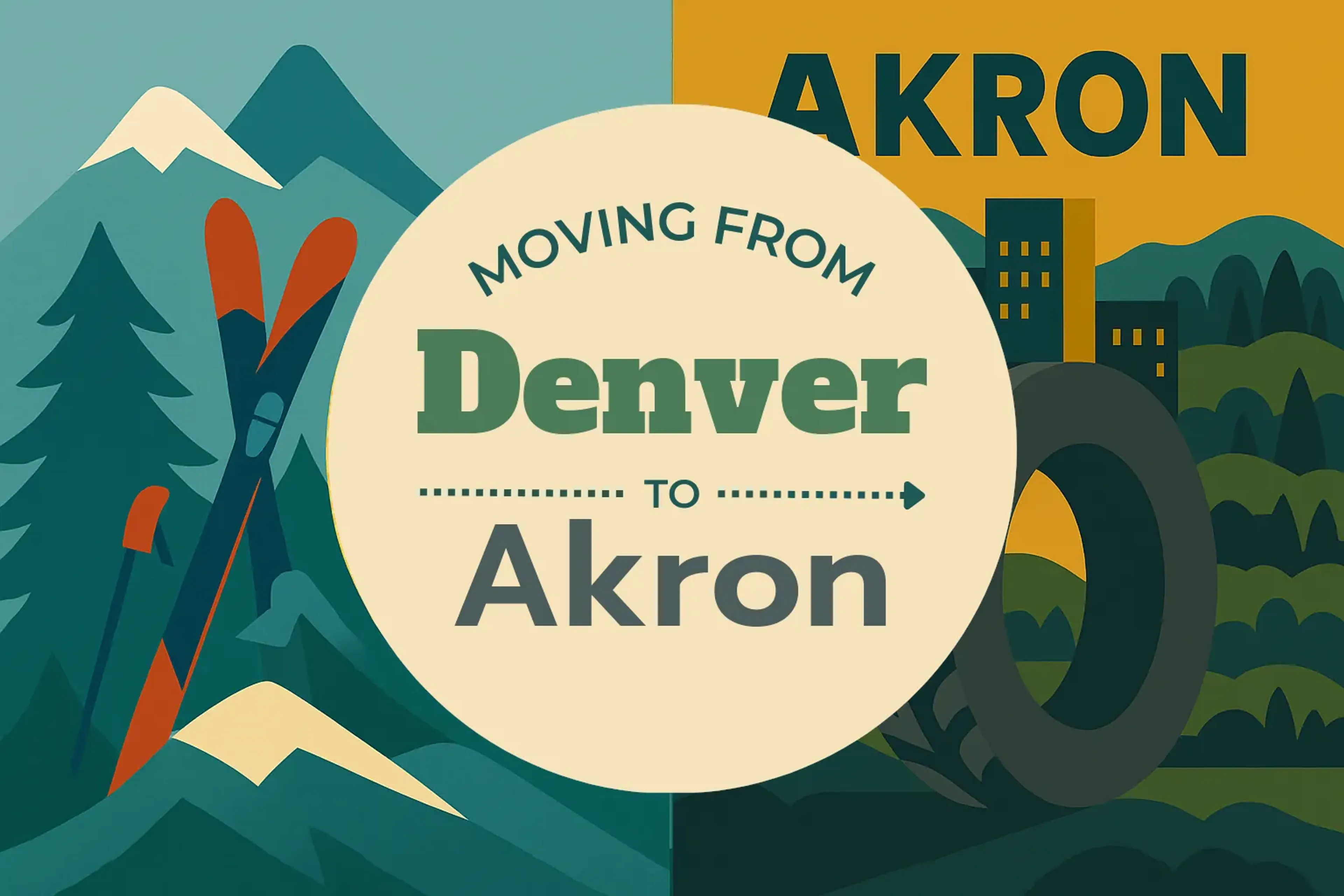 Side-by-side comparison of Denver to Akron moving companies