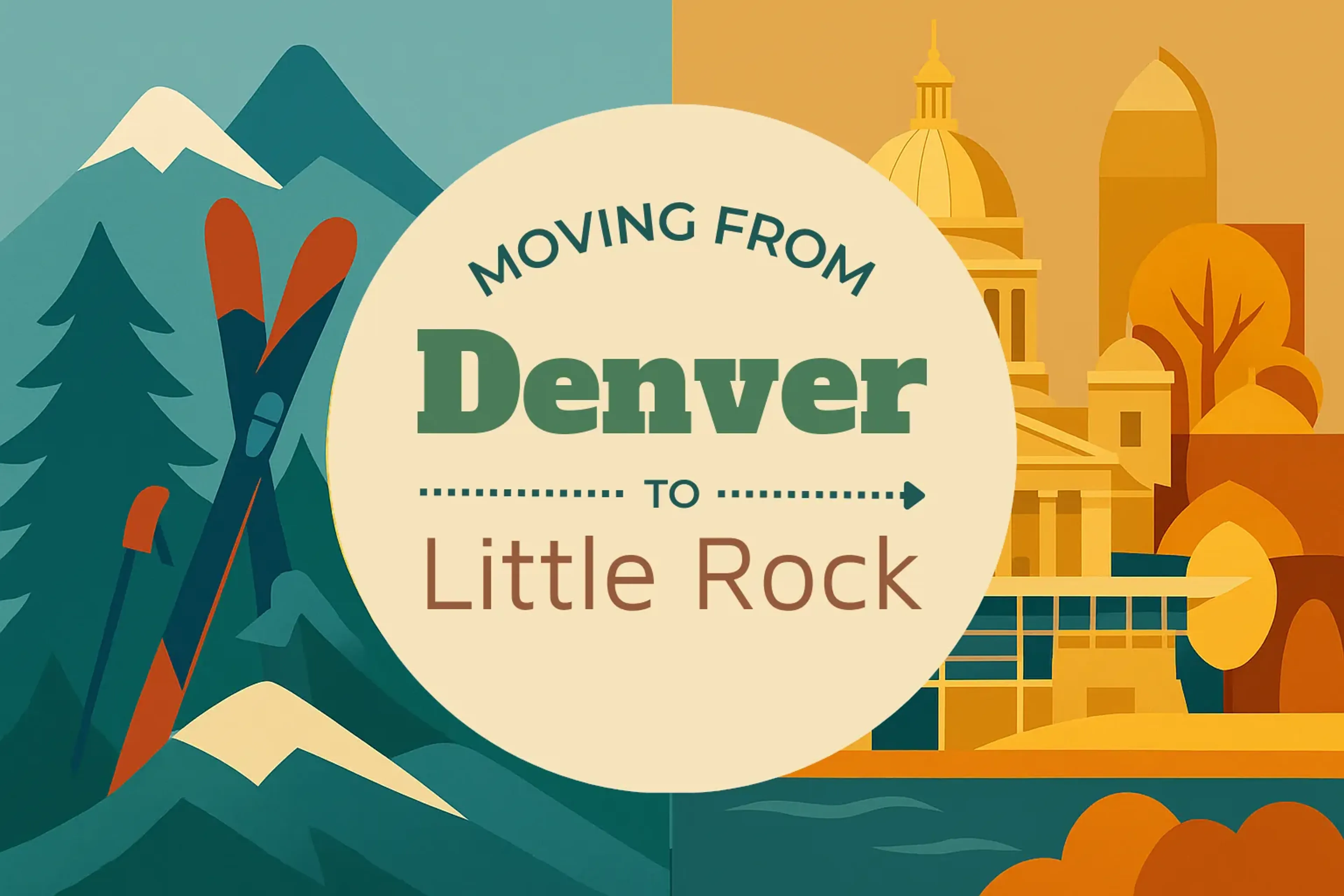 Side-by-side comparison of Denver to Little Rock moving companies