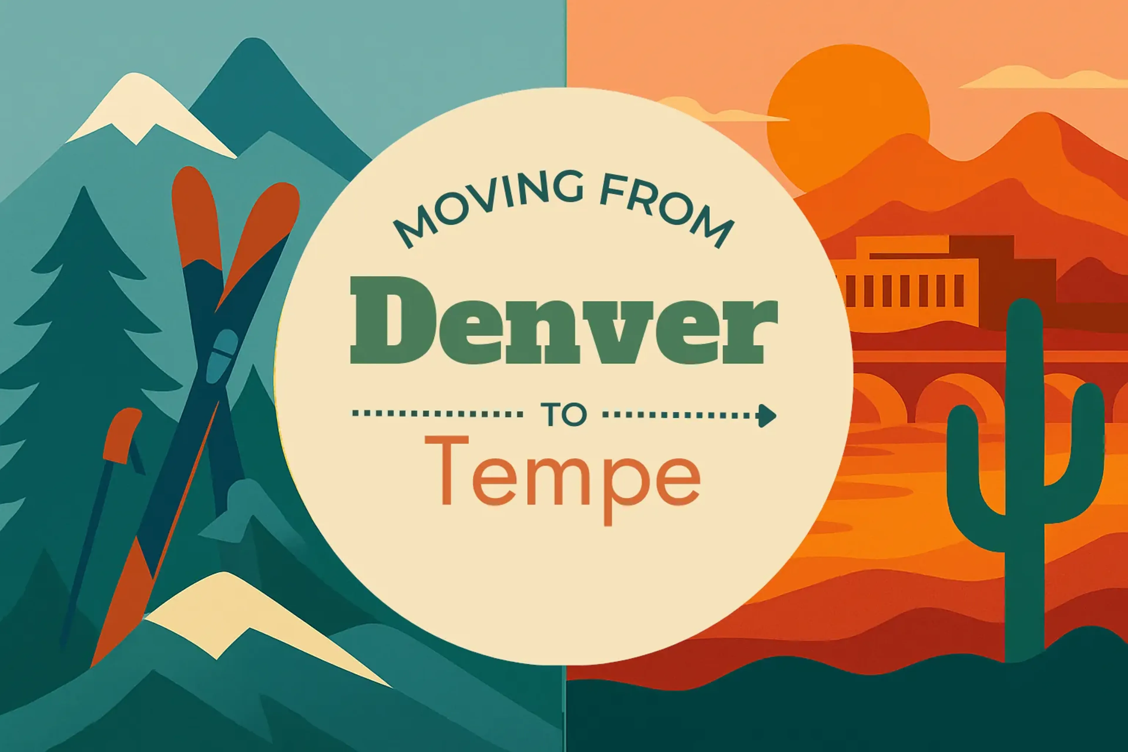 Side-by-side comparison of Denver to Tempe moving companies