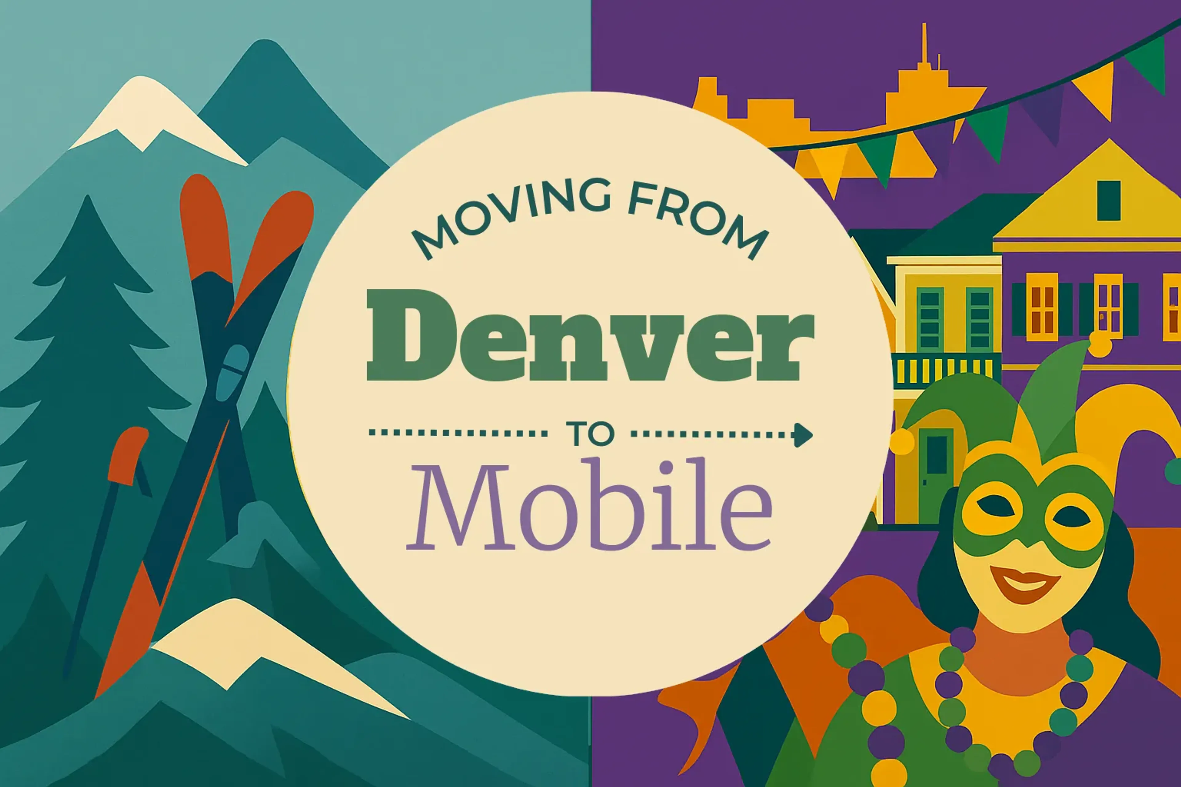 Side-by-side comparison of Denver to Mobile moving companies