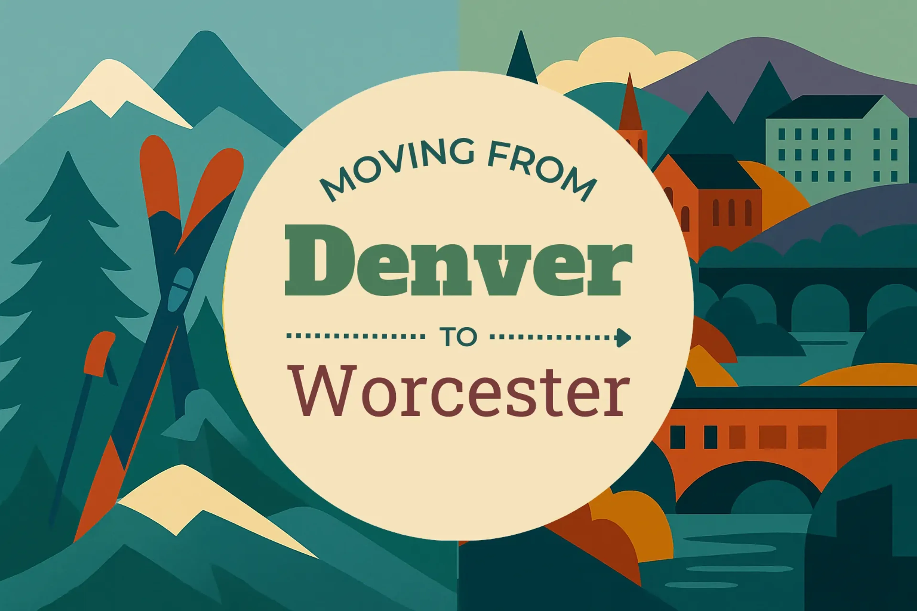 Side-by-side comparison of Denver to Worcester moving companies