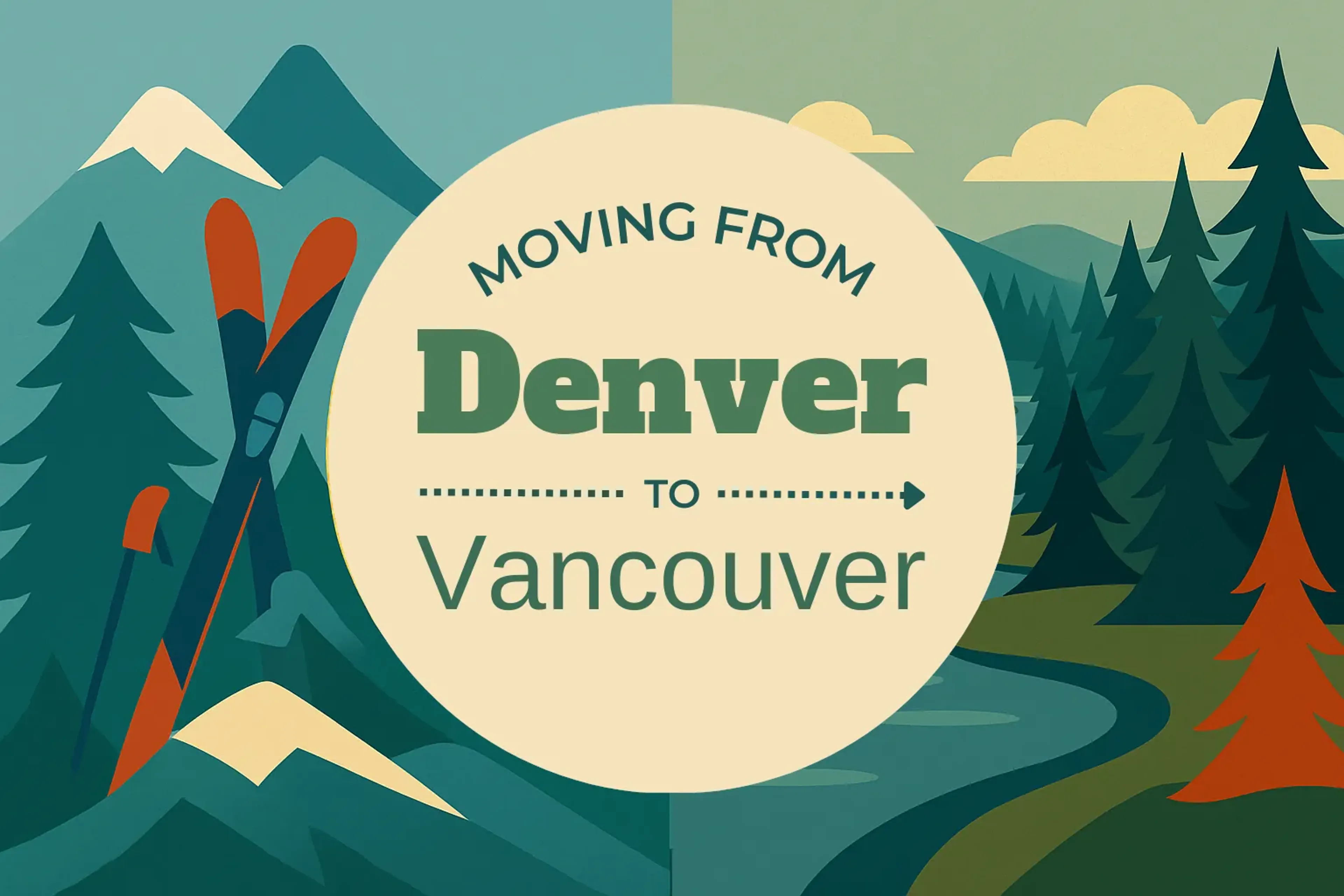 Side-by-side comparison of Denver to Vancouver moving companies