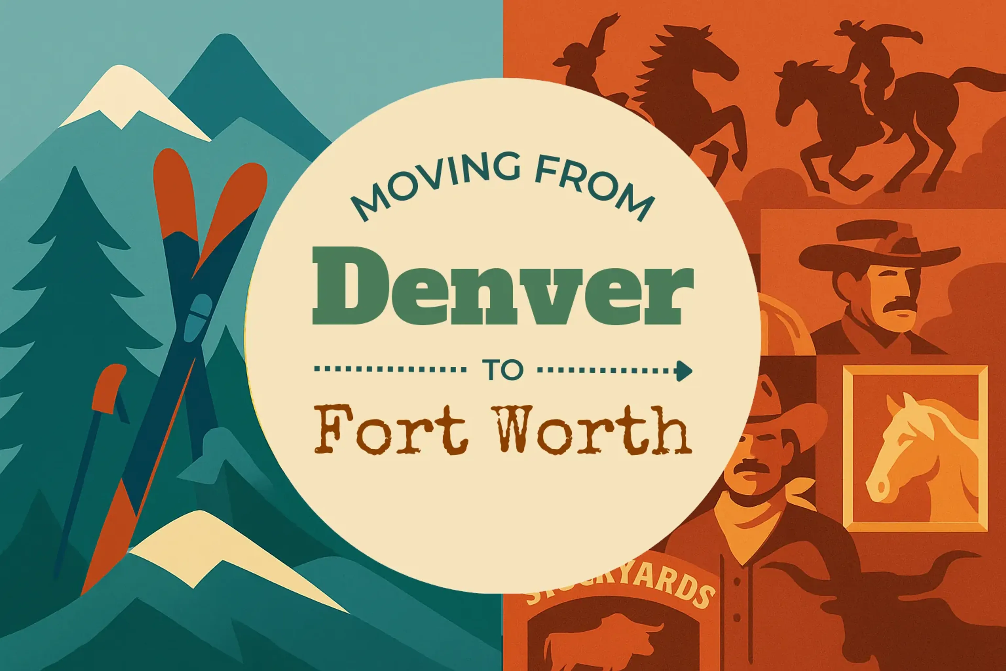 Side-by-side comparison of Denver to Fort Worth moving companies
