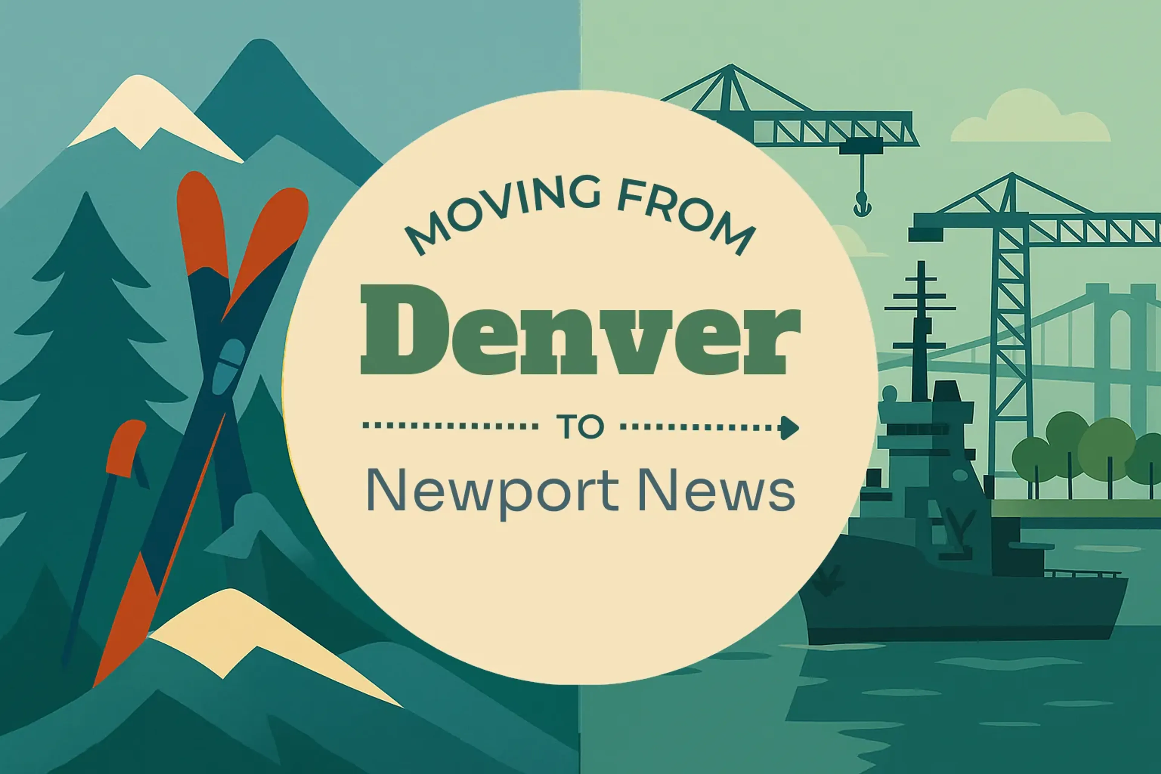 Side-by-side comparison of Denver to Newport News moving companies