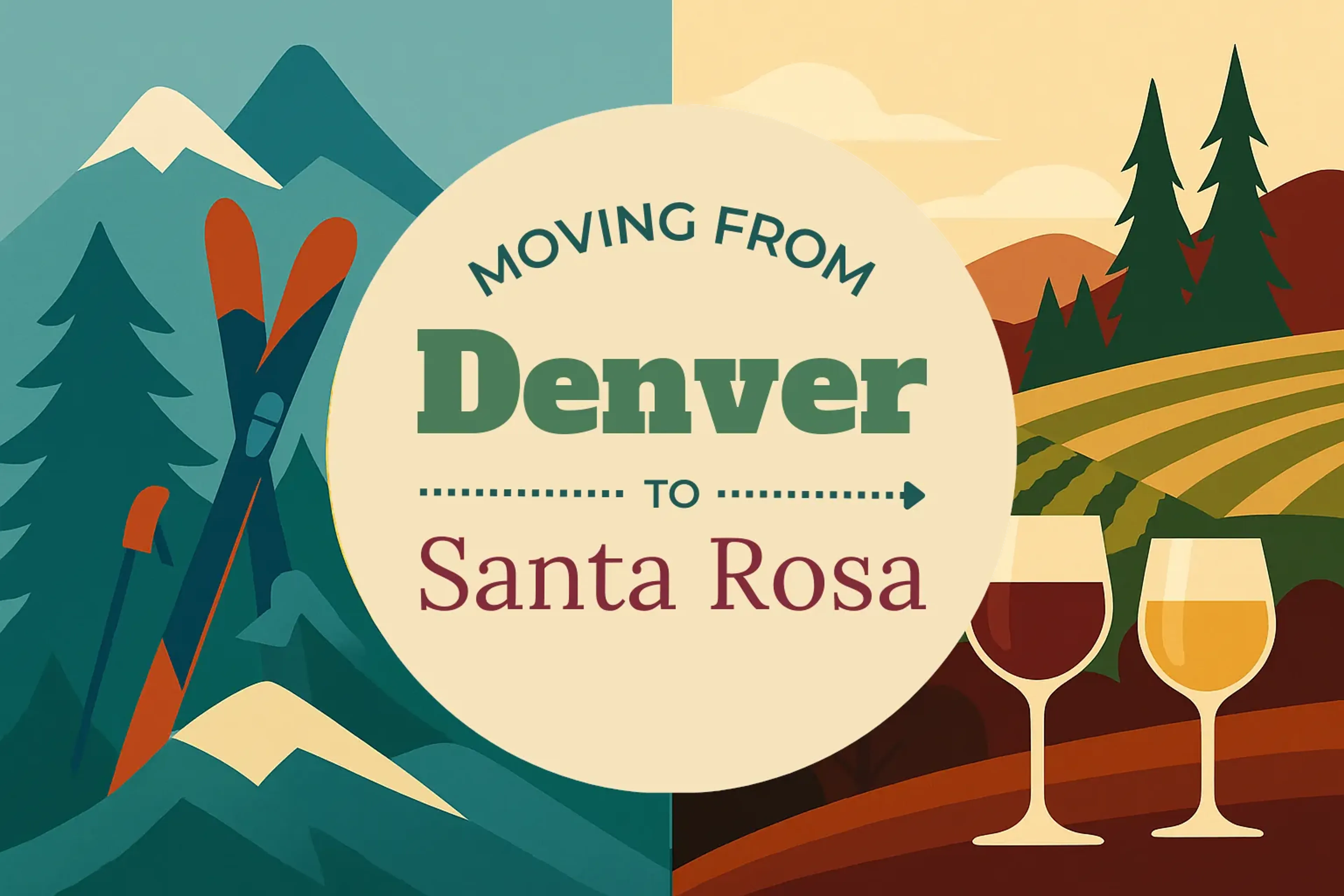 Side-by-side comparison of Denver to Santa Rosa moving companies