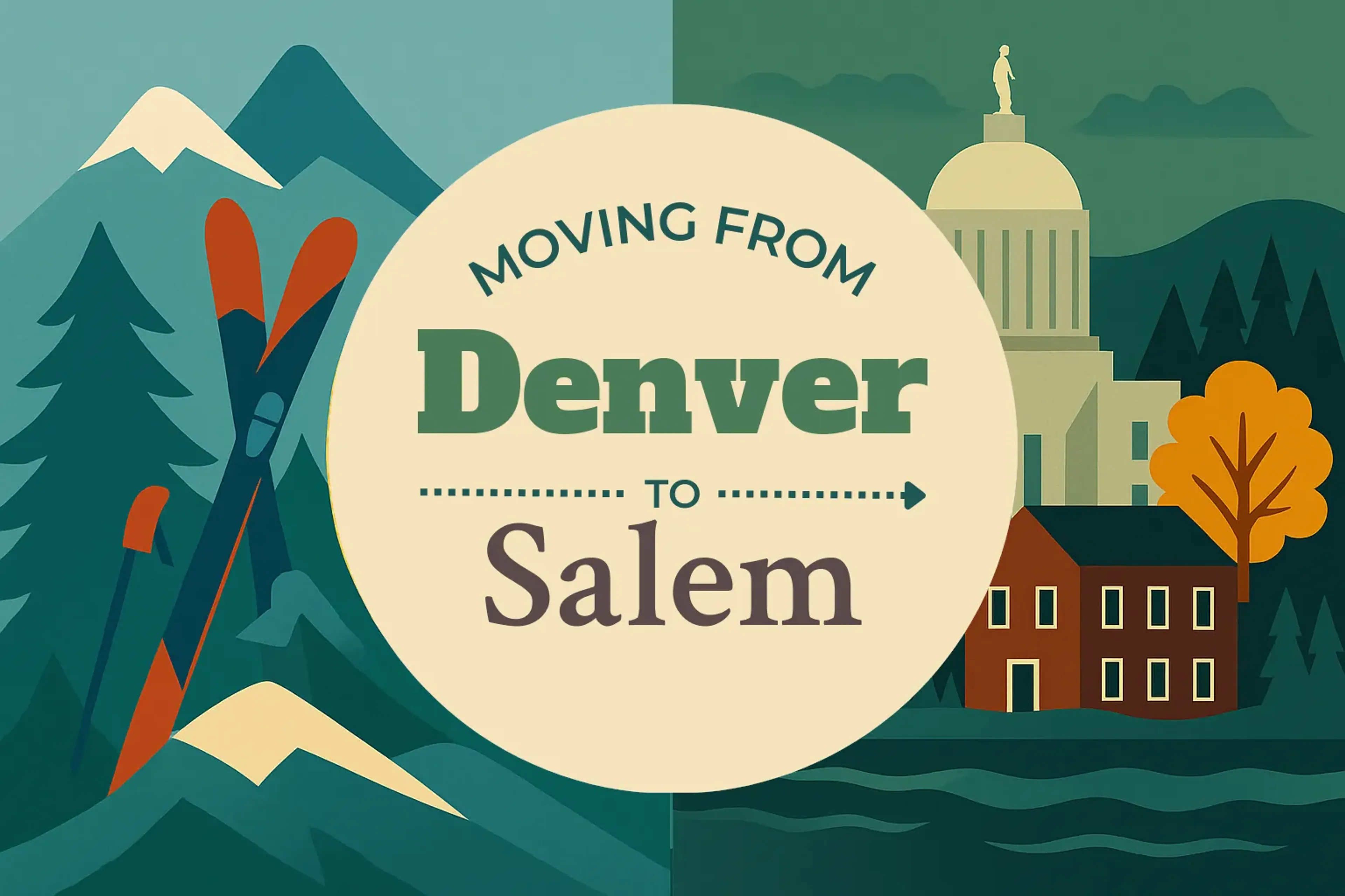 Side-by-side comparison of Denver to Salem moving companies