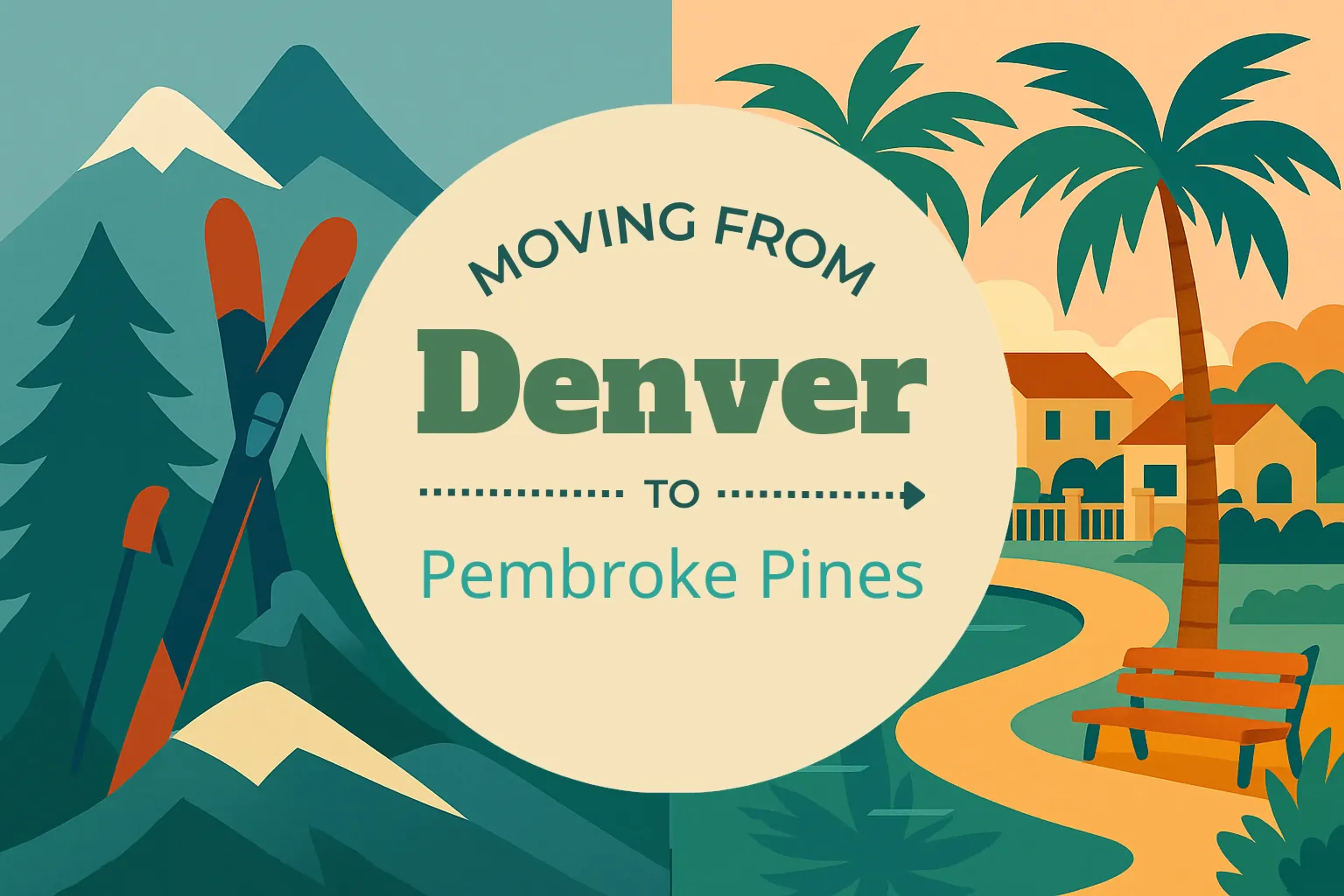 Side-by-side comparison of Denver to Pembroke Pines moving companies