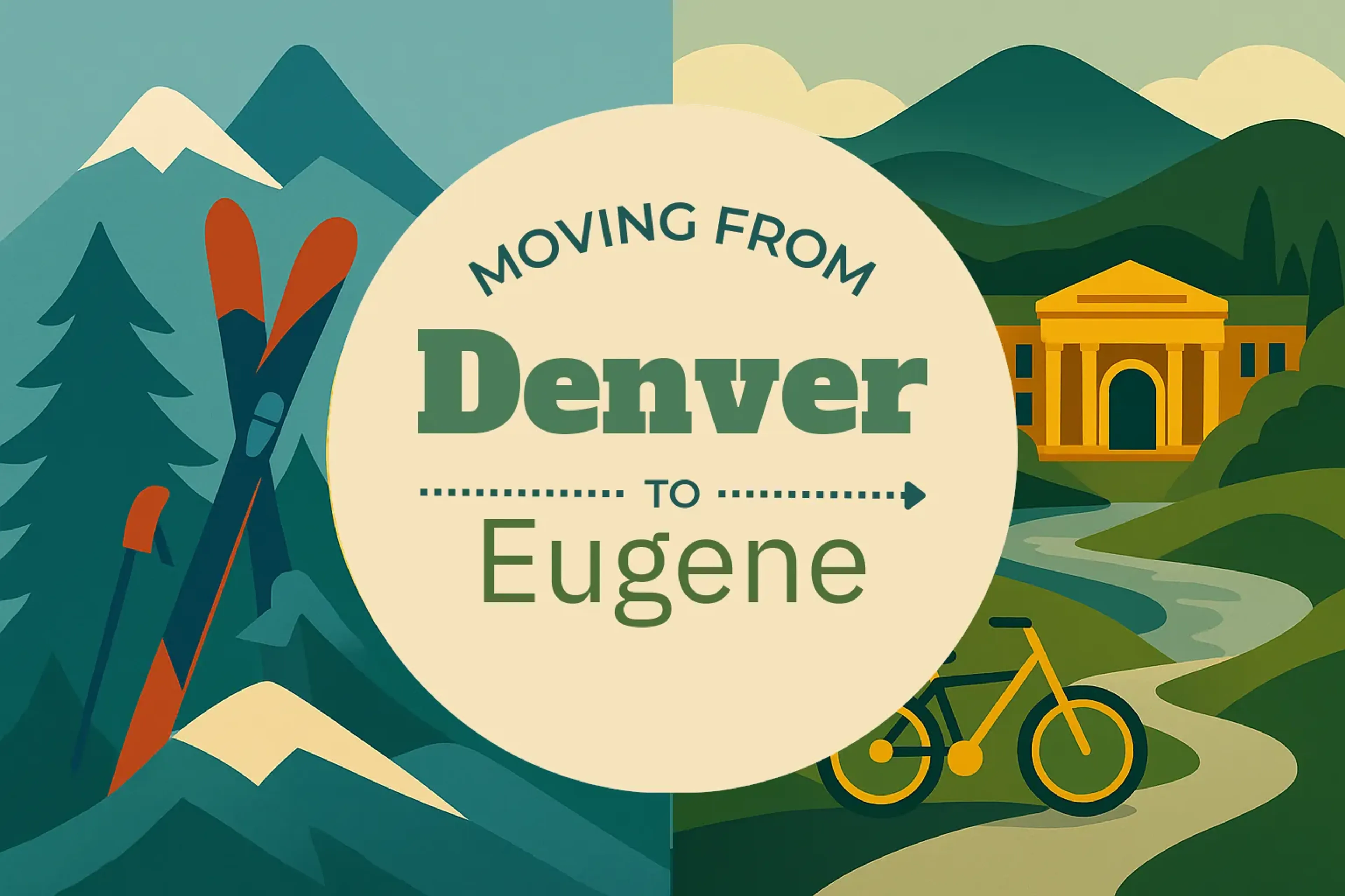 Side-by-side comparison of Denver to Eugene moving companies