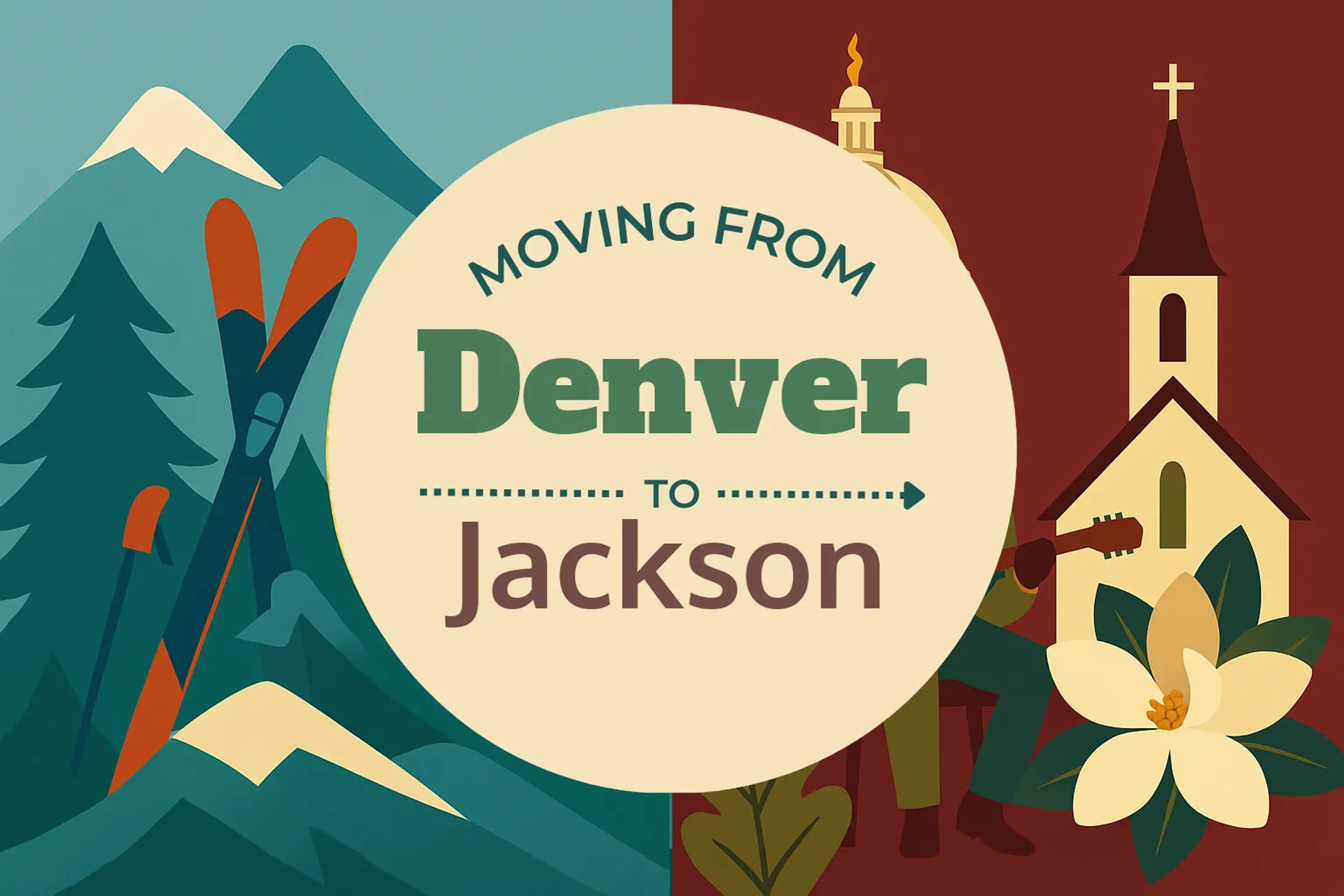 Side-by-side comparison of Denver to Jackson moving companies