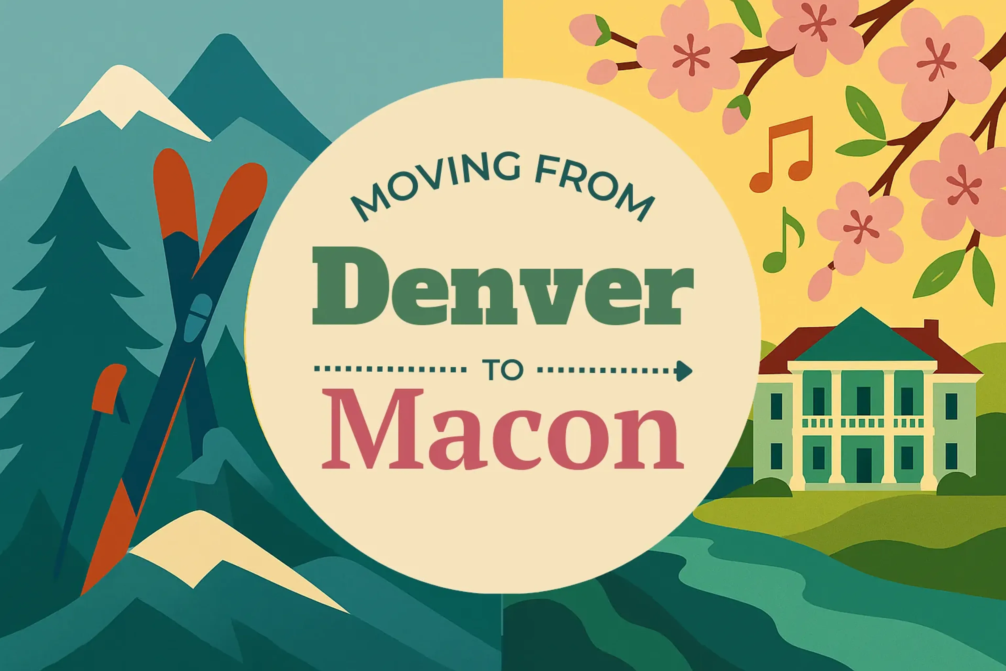 Side-by-side comparison of Denver to Macon moving companies