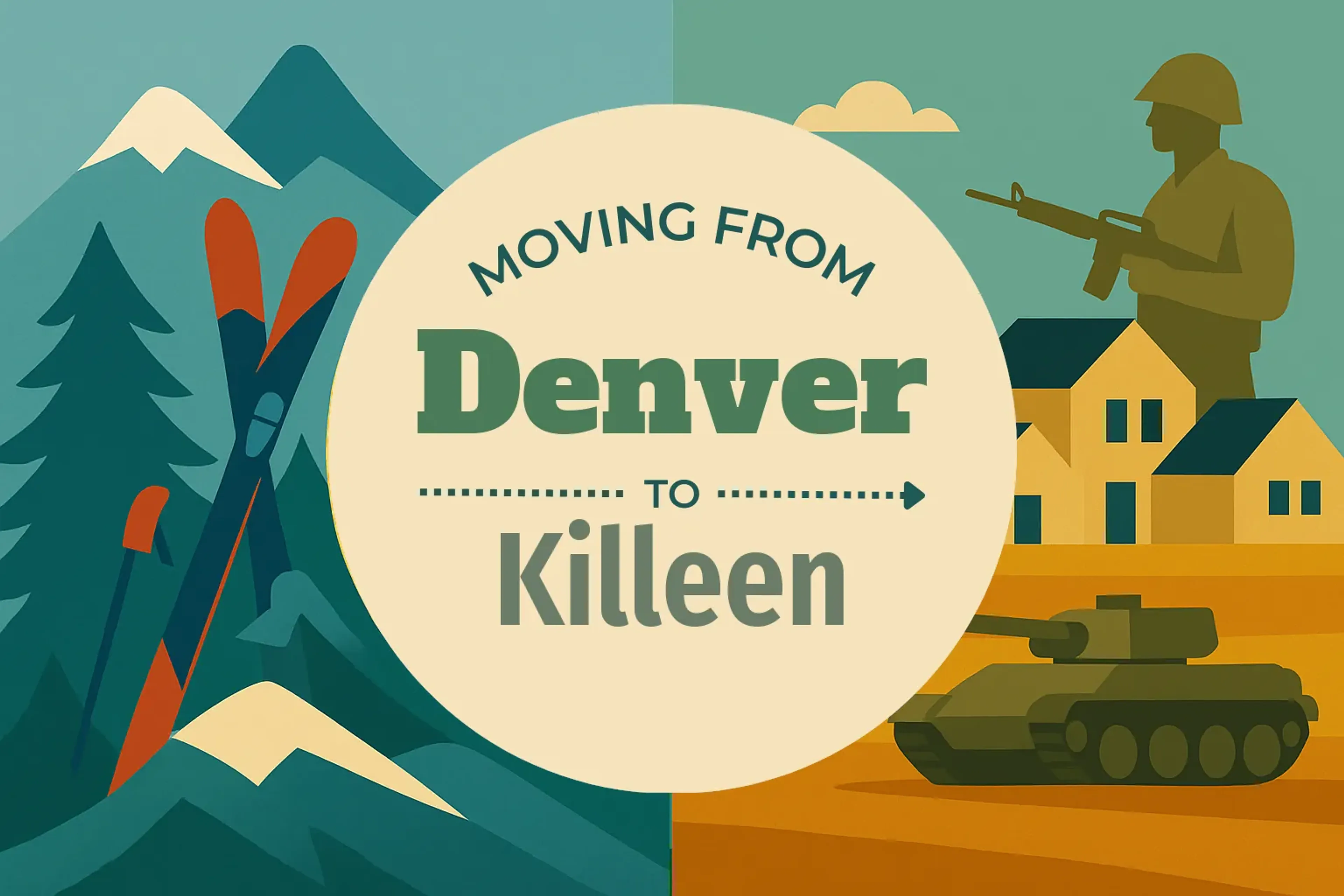Side-by-side comparison of Denver to Killeen moving companies