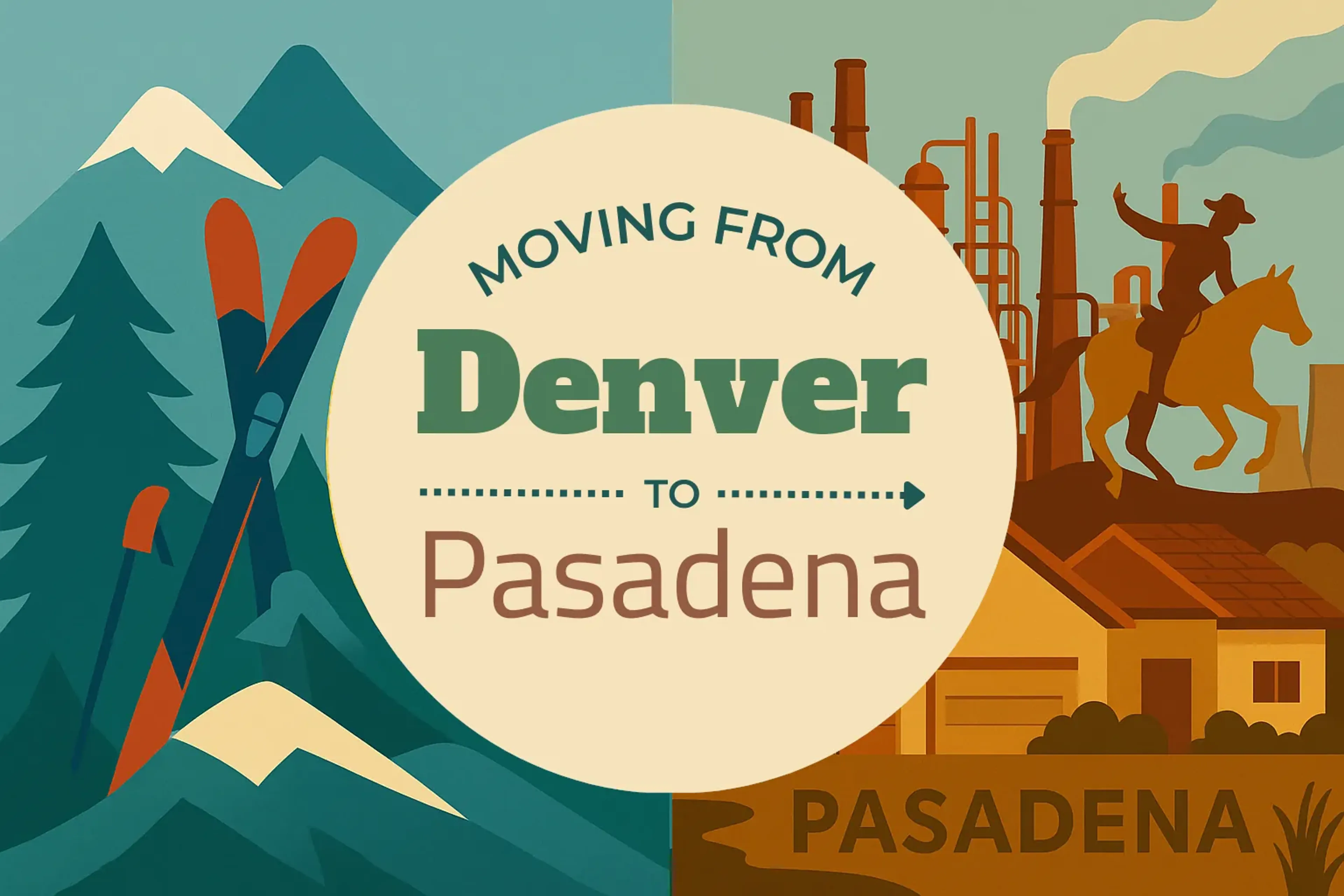 Side-by-side comparison of Denver to Pasadena moving companies