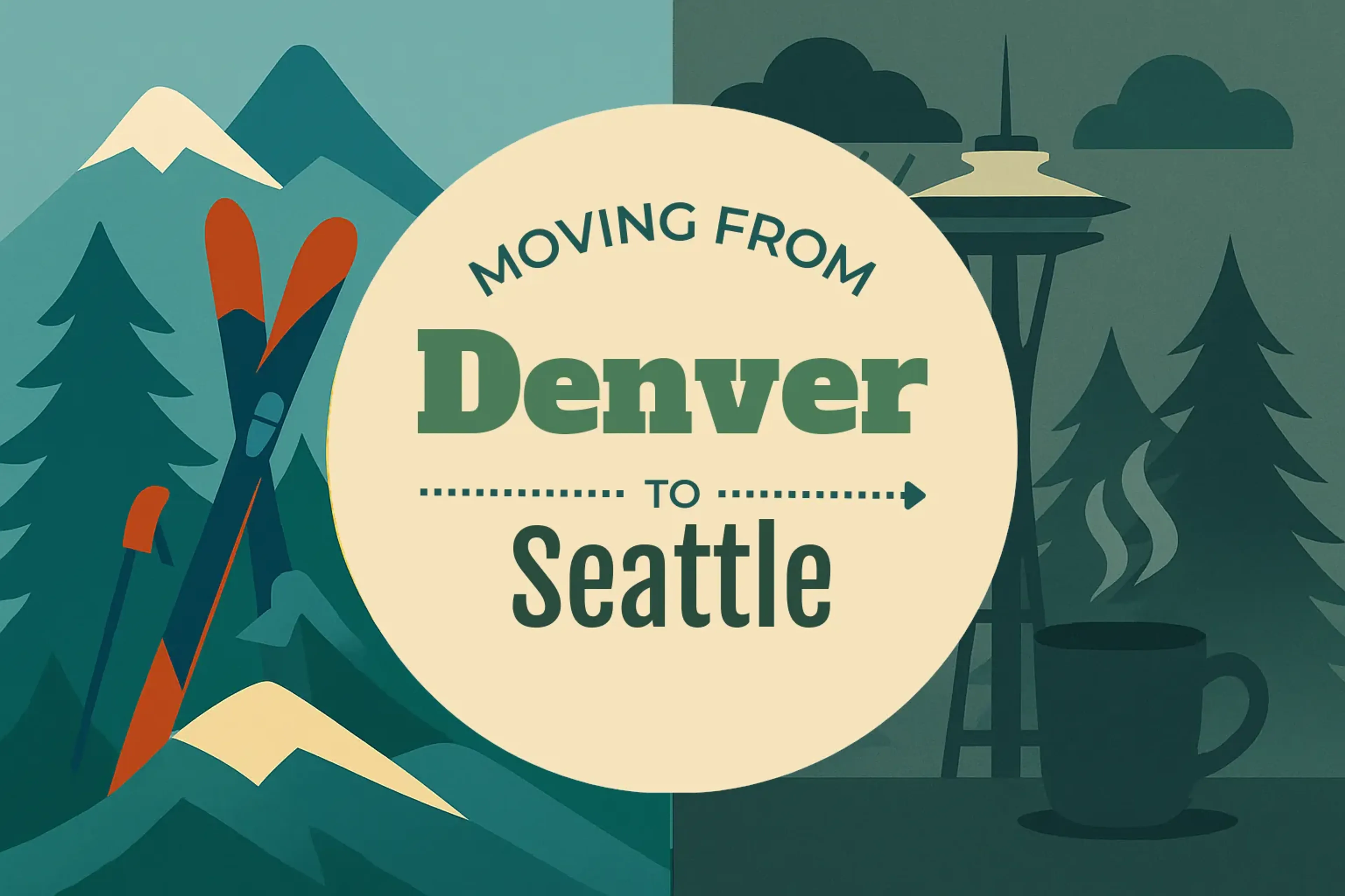 Side-by-side comparison of Denver to Seattle moving companies