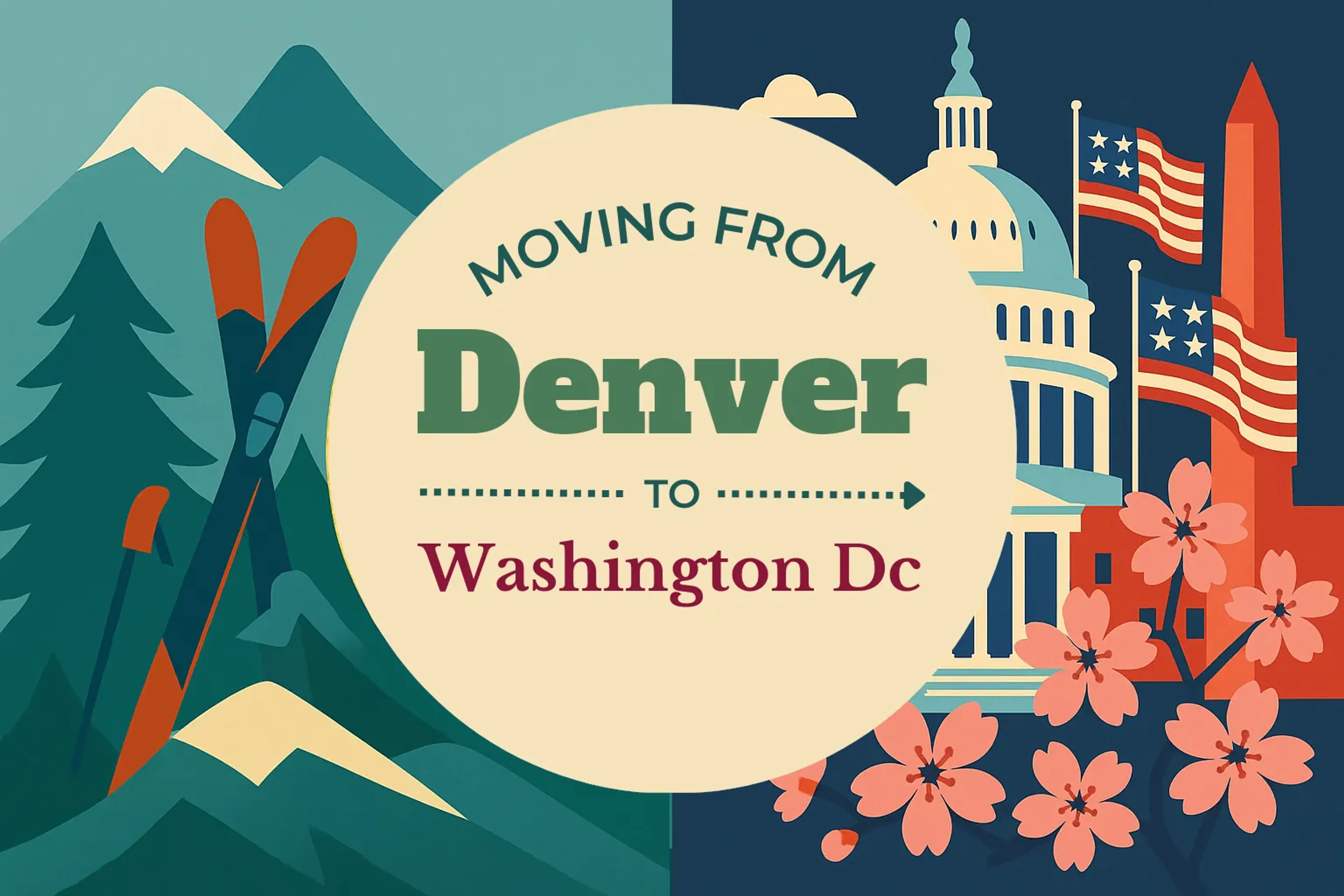 Side-by-side comparison of Denver to Washington DC moving companies