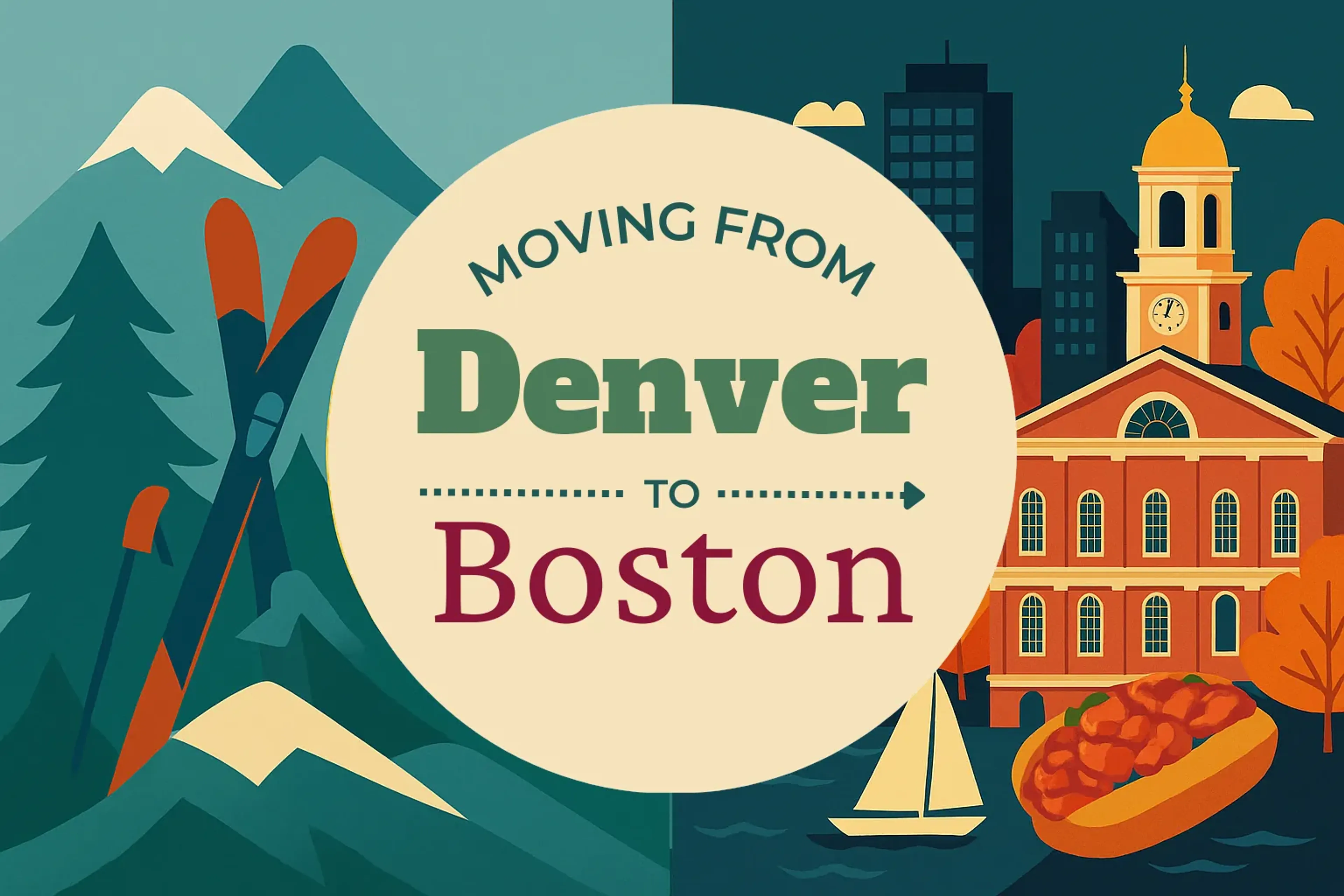 Side-by-side comparison of Denver to Boston moving companies