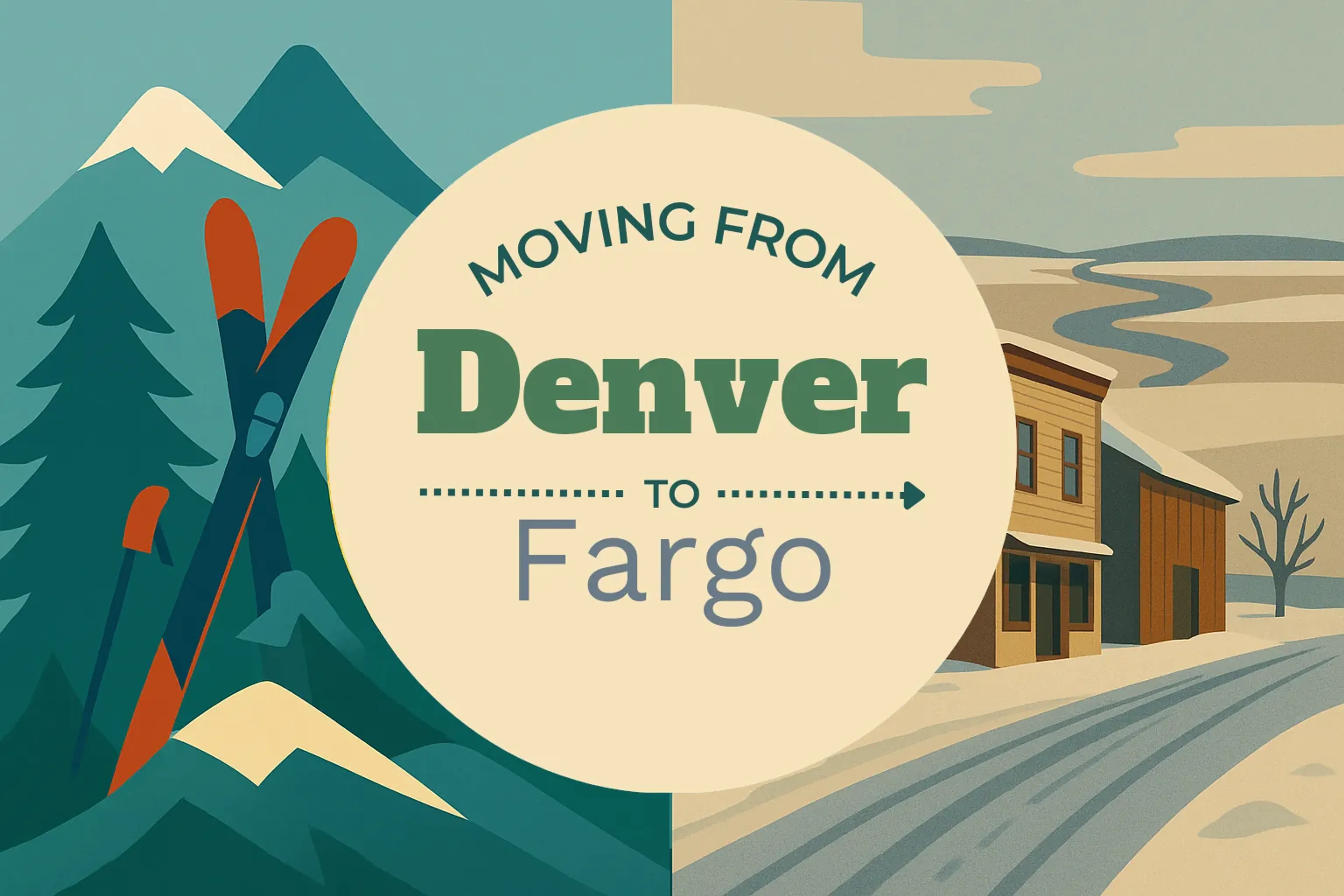 Side-by-side comparison of Denver to Fargo moving companies