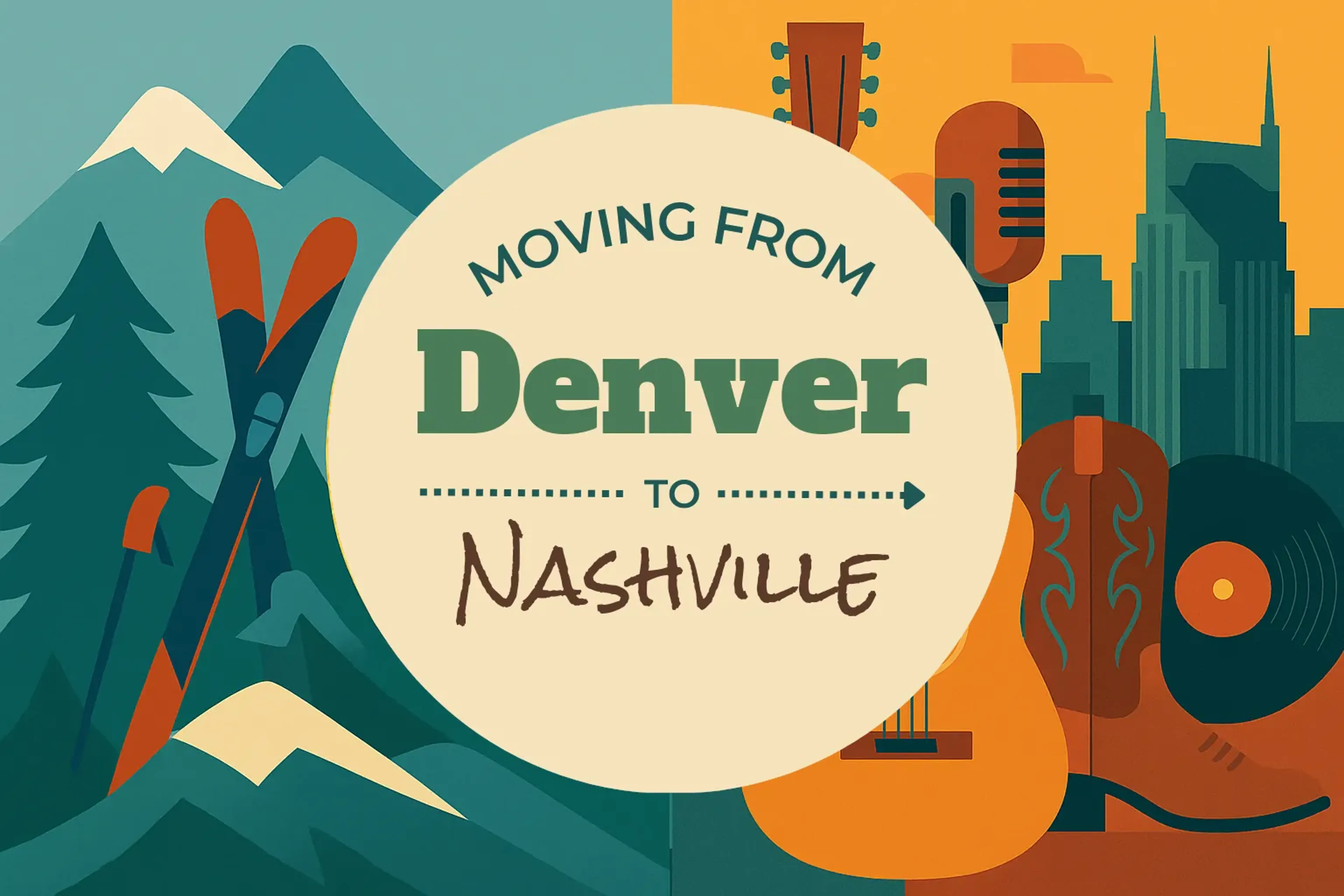 Side-by-side comparison of Denver to Nashville moving companies