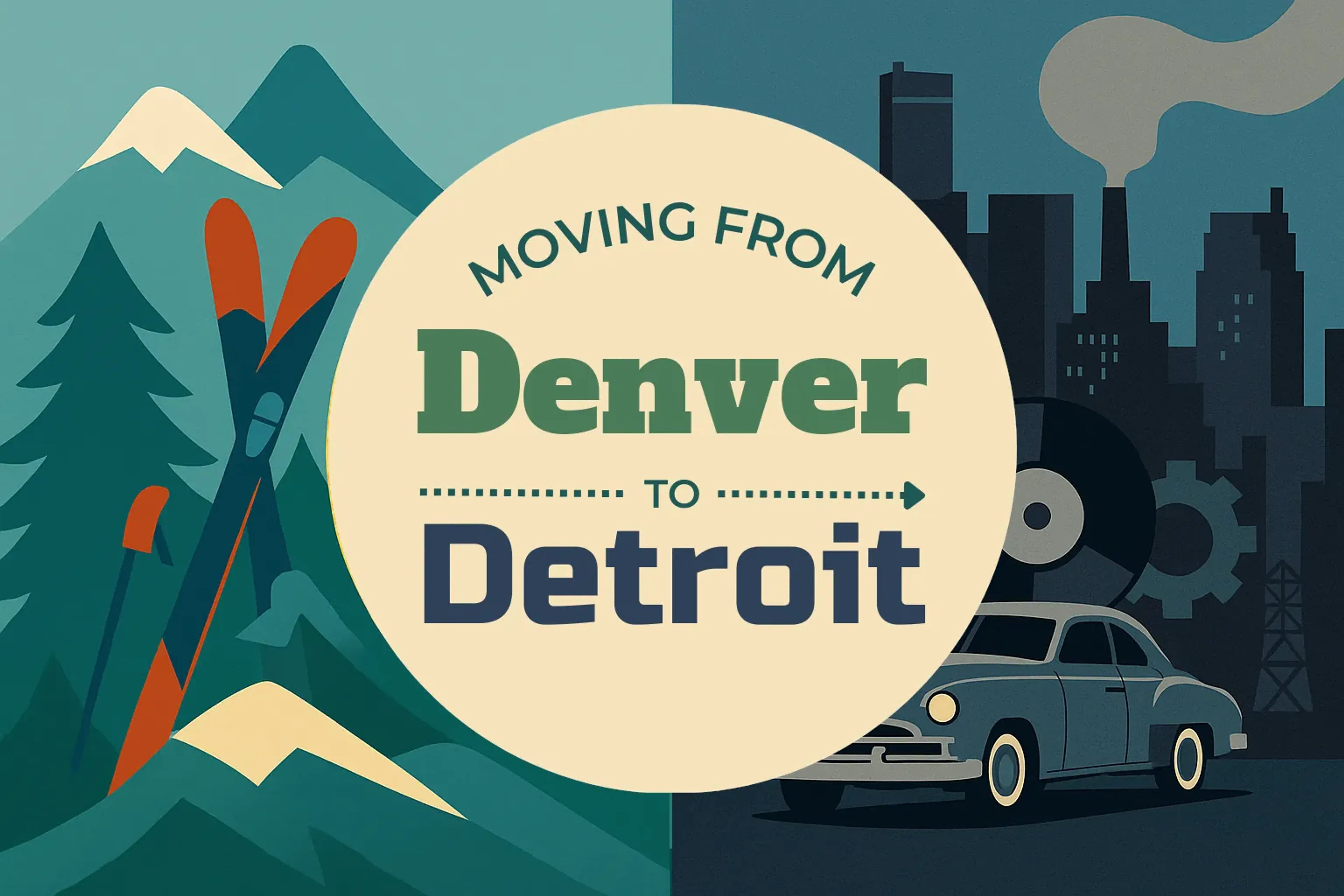 Side-by-side comparison of Denver to Detroit moving companies