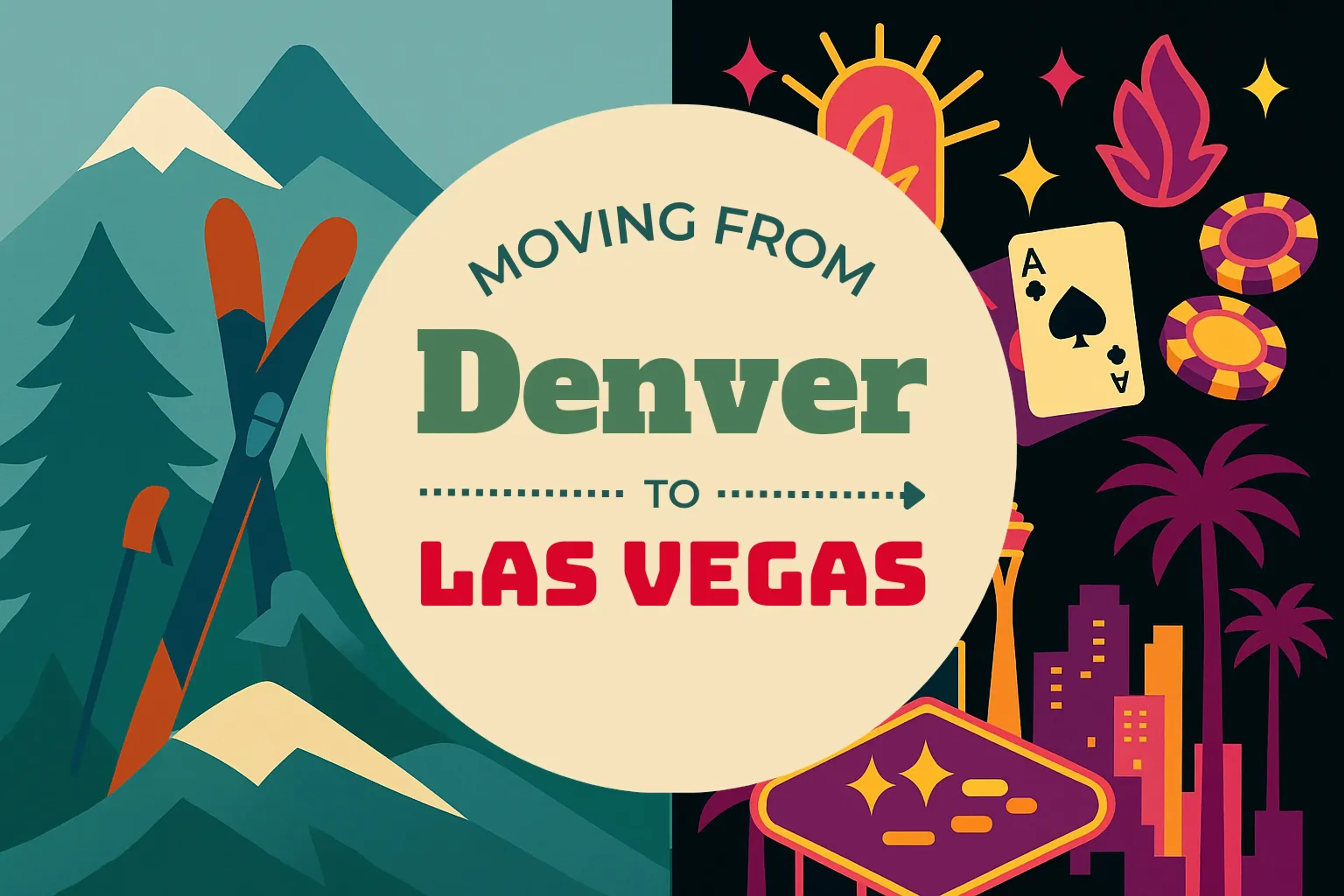 Side-by-side comparison of Denver to Las Vegas moving companies
