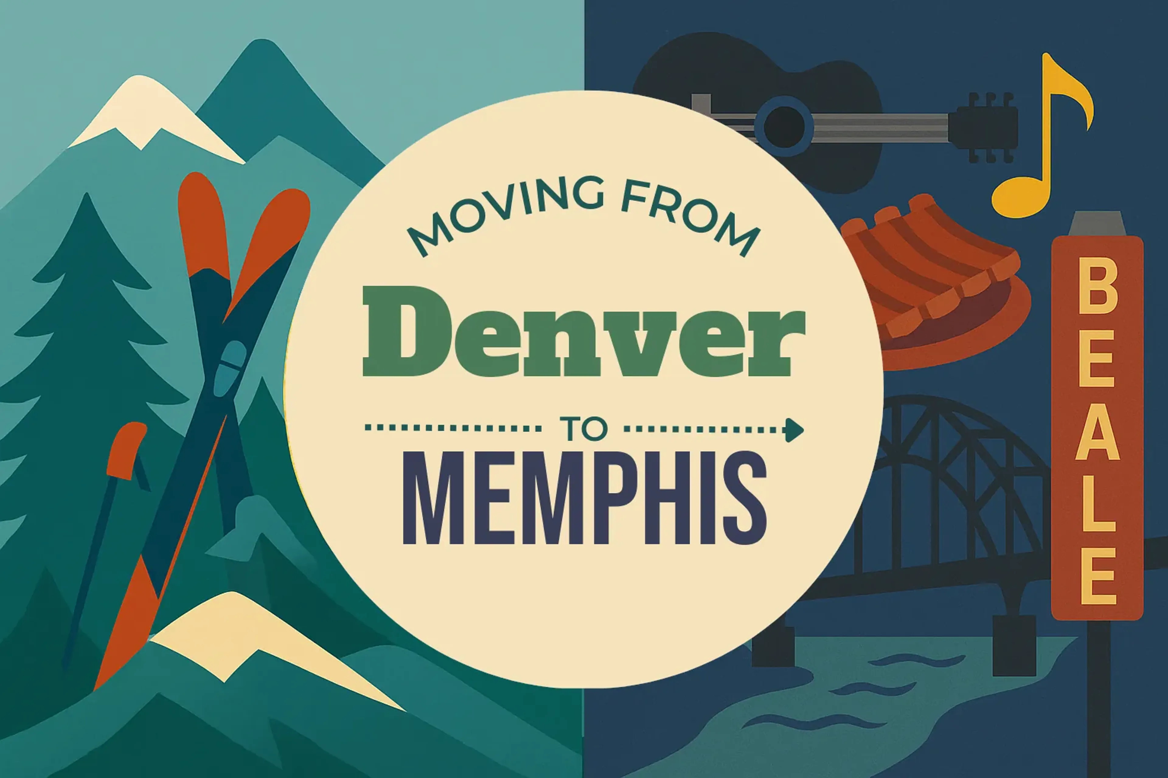 Side-by-side comparison of Denver to Memphis moving companies