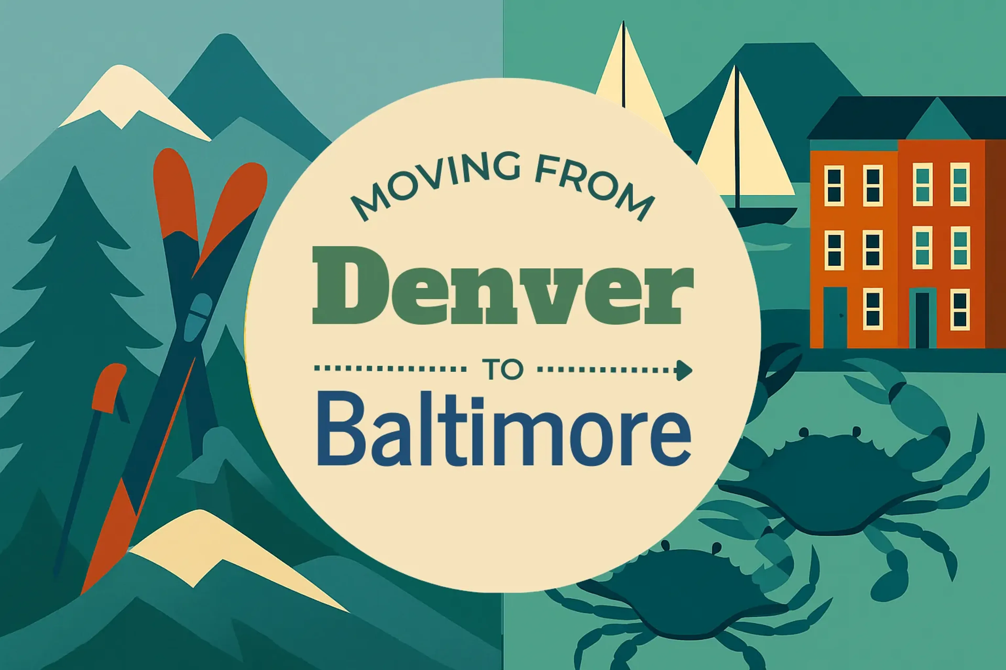Side-by-side comparison of Denver to Baltimore moving companies