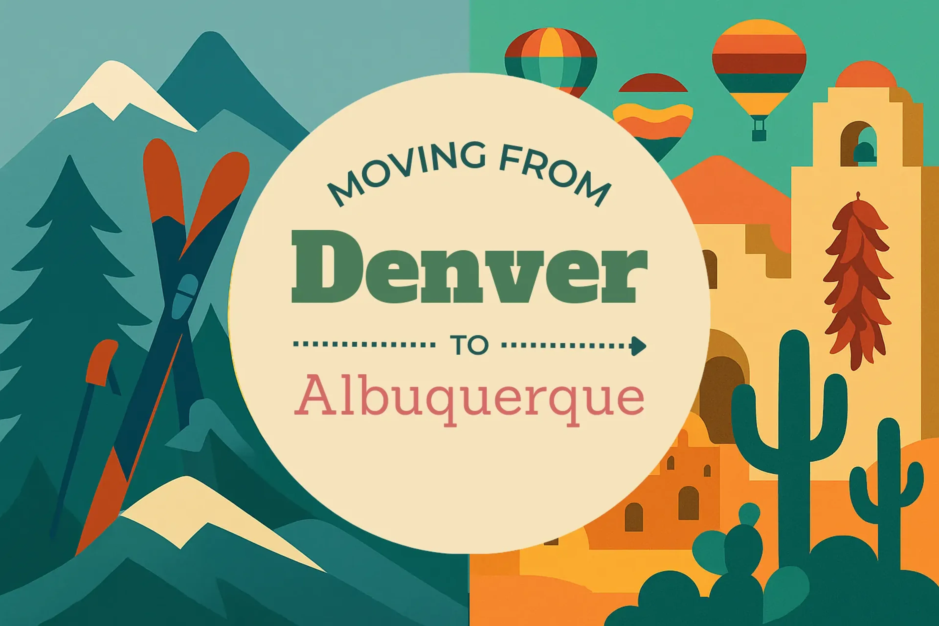 Side-by-side comparison of Denver to Albuquerque moving companies