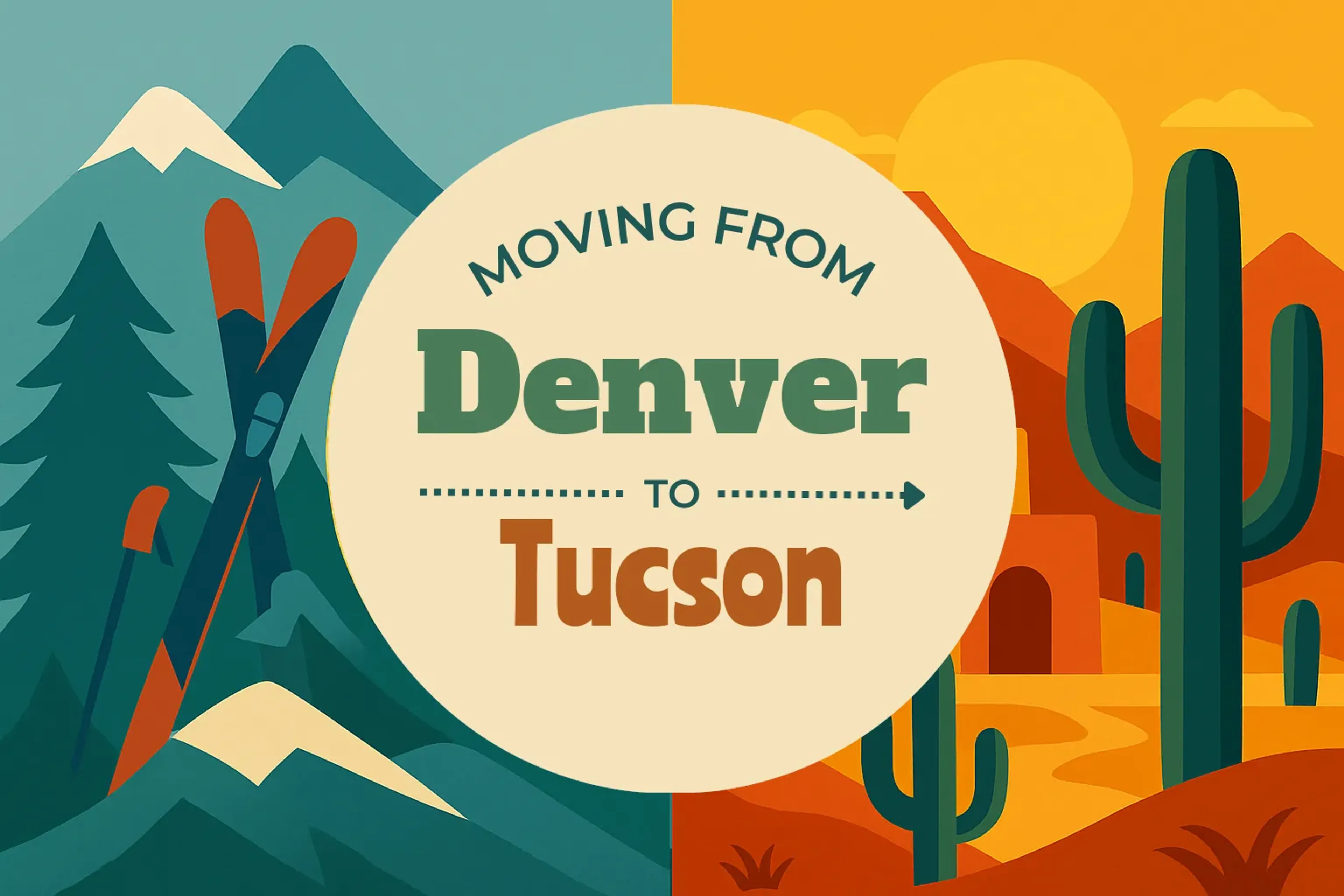 Side-by-side comparison of Denver to Tucson moving companies
