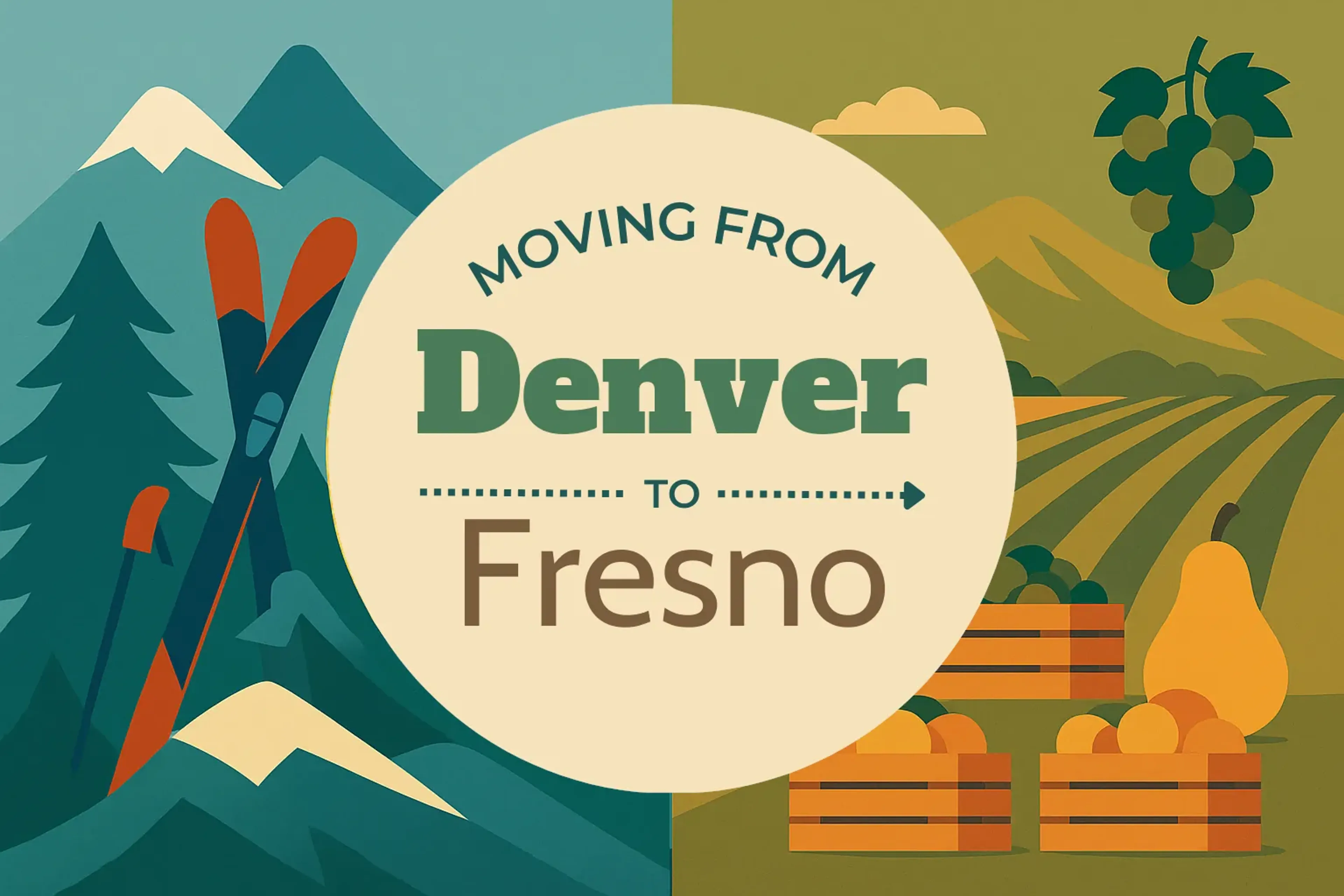 Side-by-side comparison of Denver to Fresno moving companies