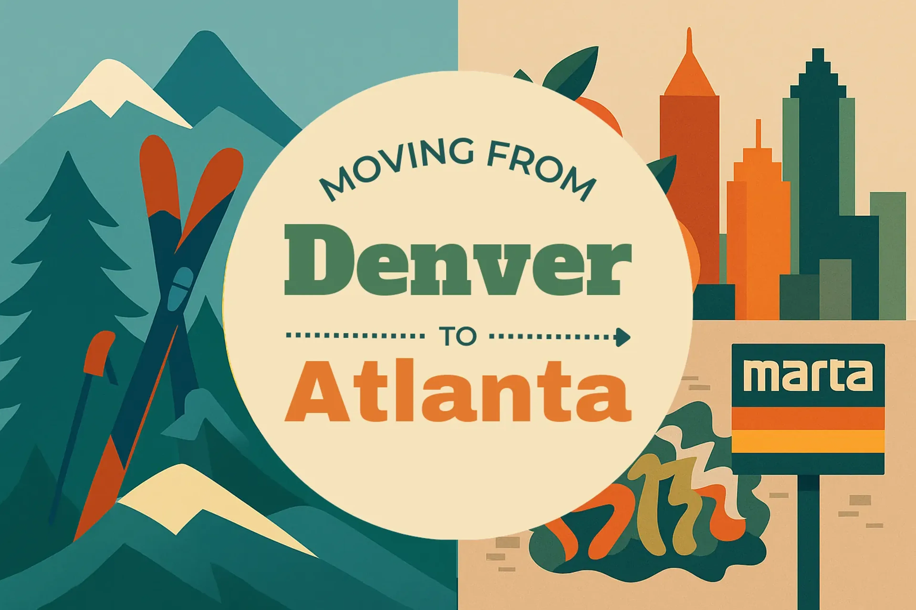 Side-by-side comparison of Denver to Atlanta moving companies