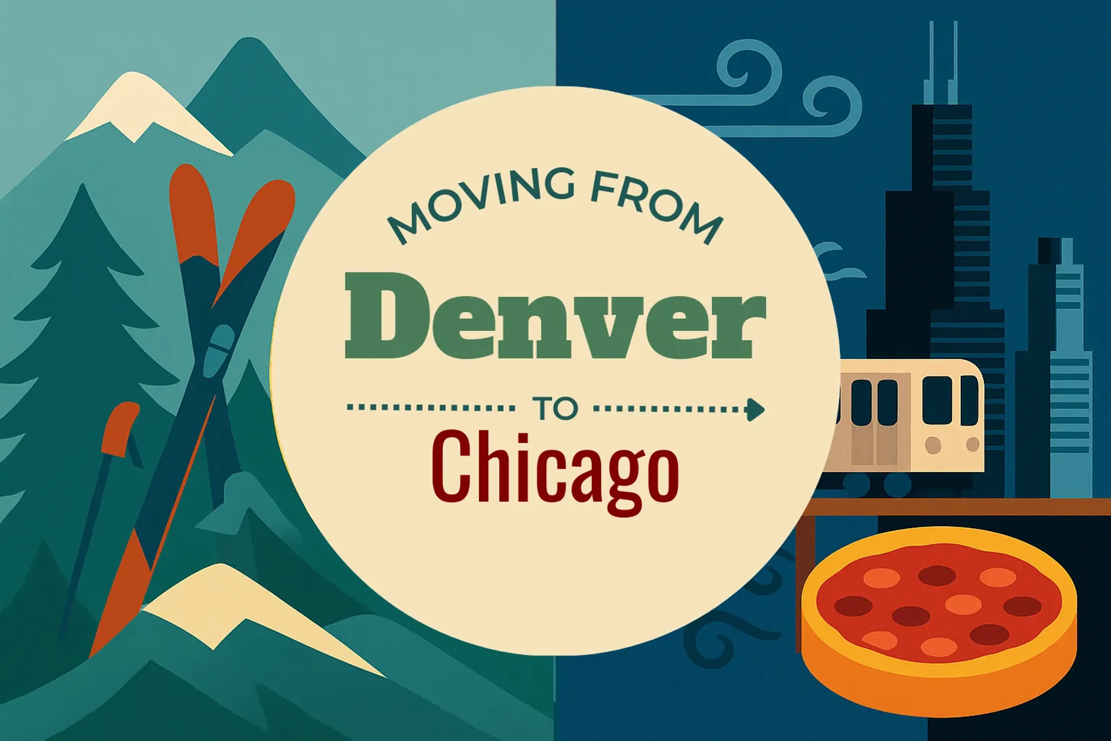 Side-by-side comparison of Denver to Chicago moving companies