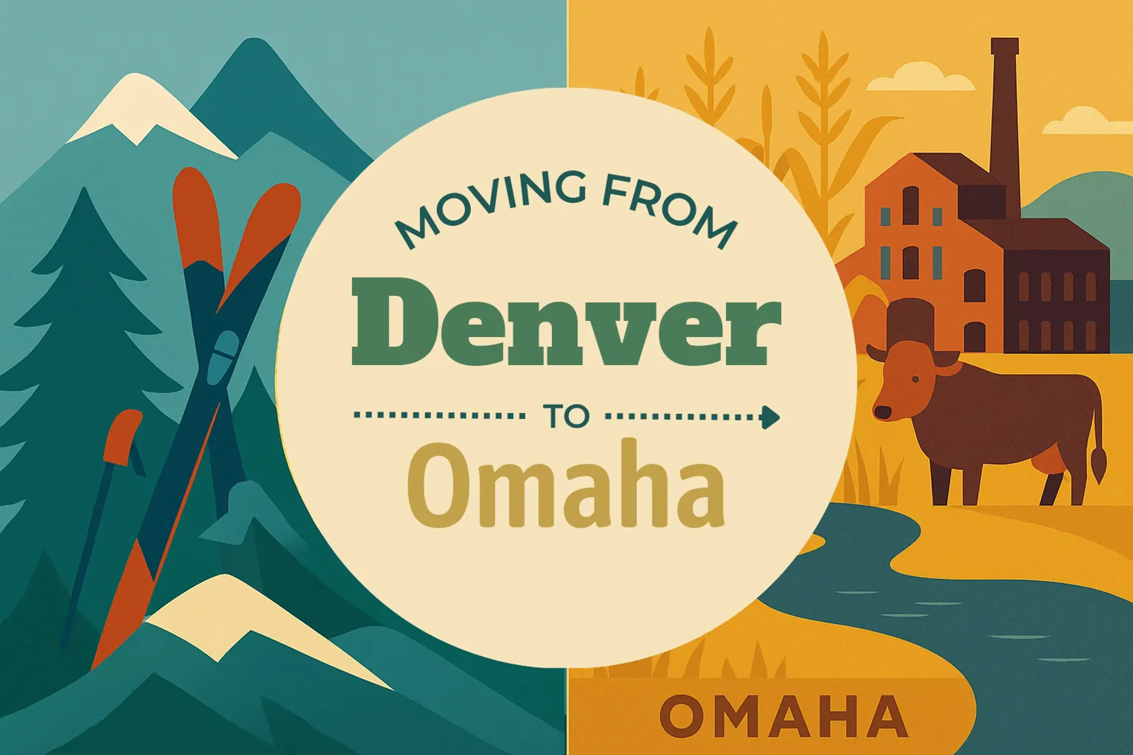 Side-by-side comparison of Denver to Omaha moving companies