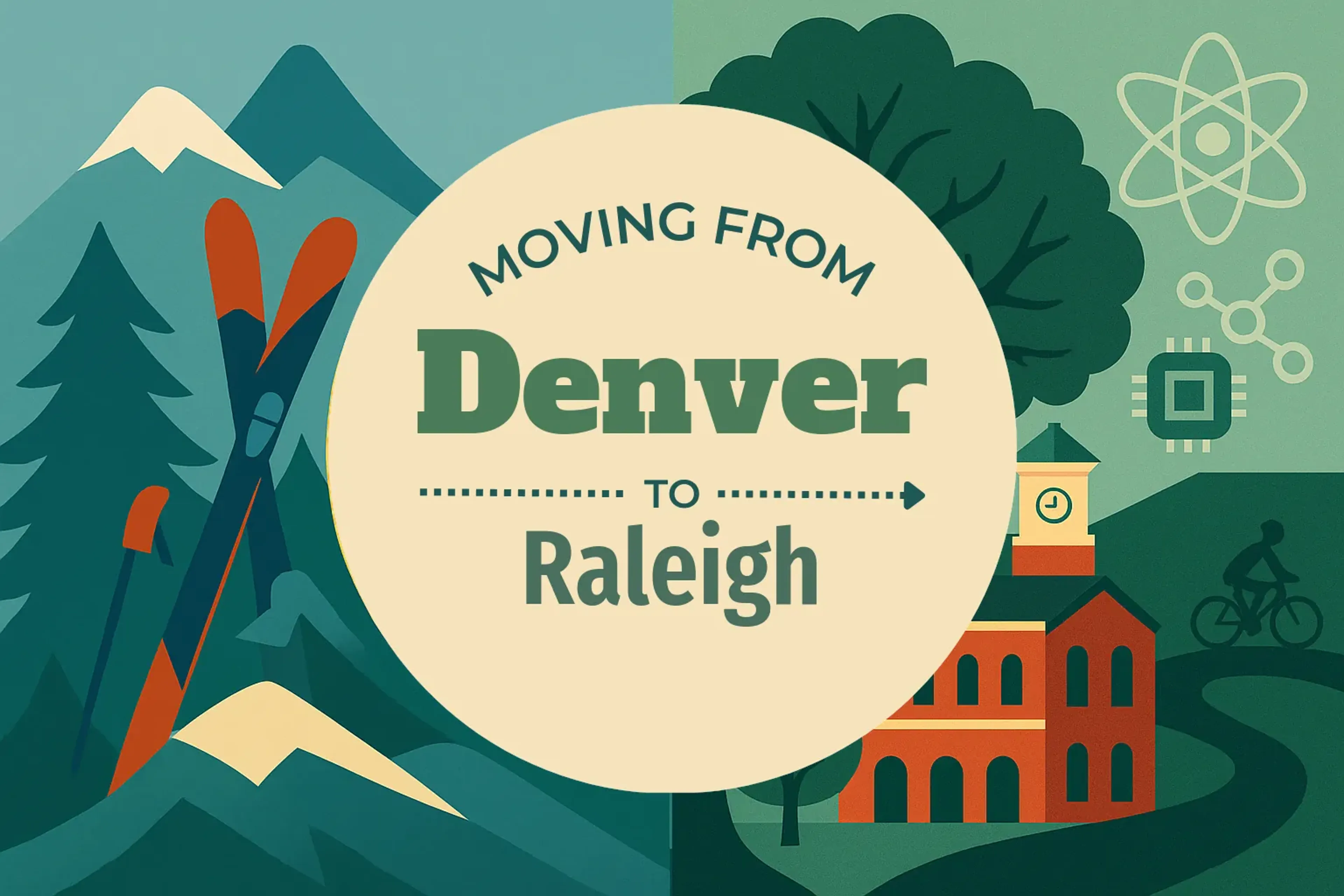 Side-by-side comparison of Denver to Raleigh moving companies