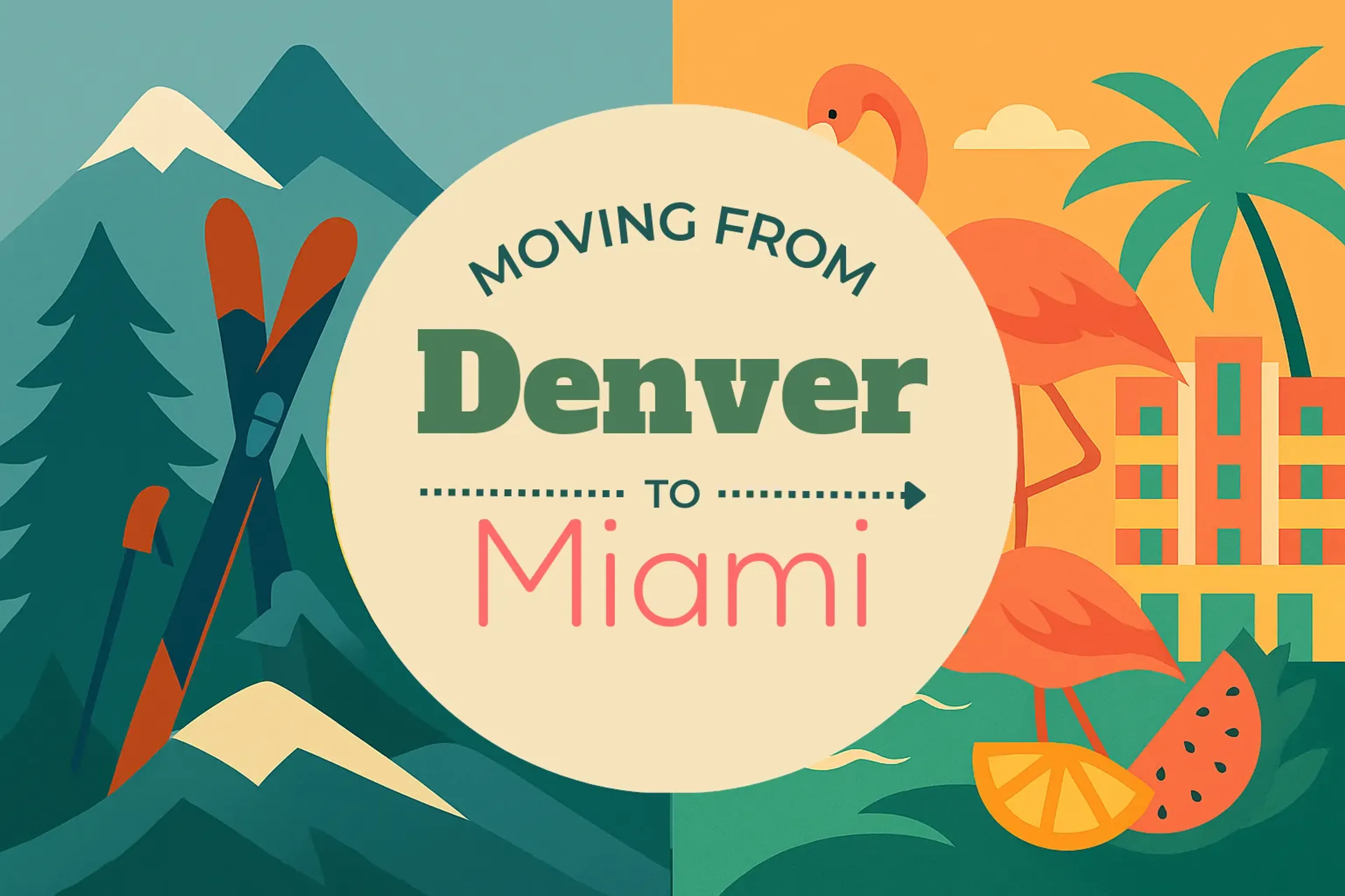 Side-by-side comparison of Denver to Miami moving companies