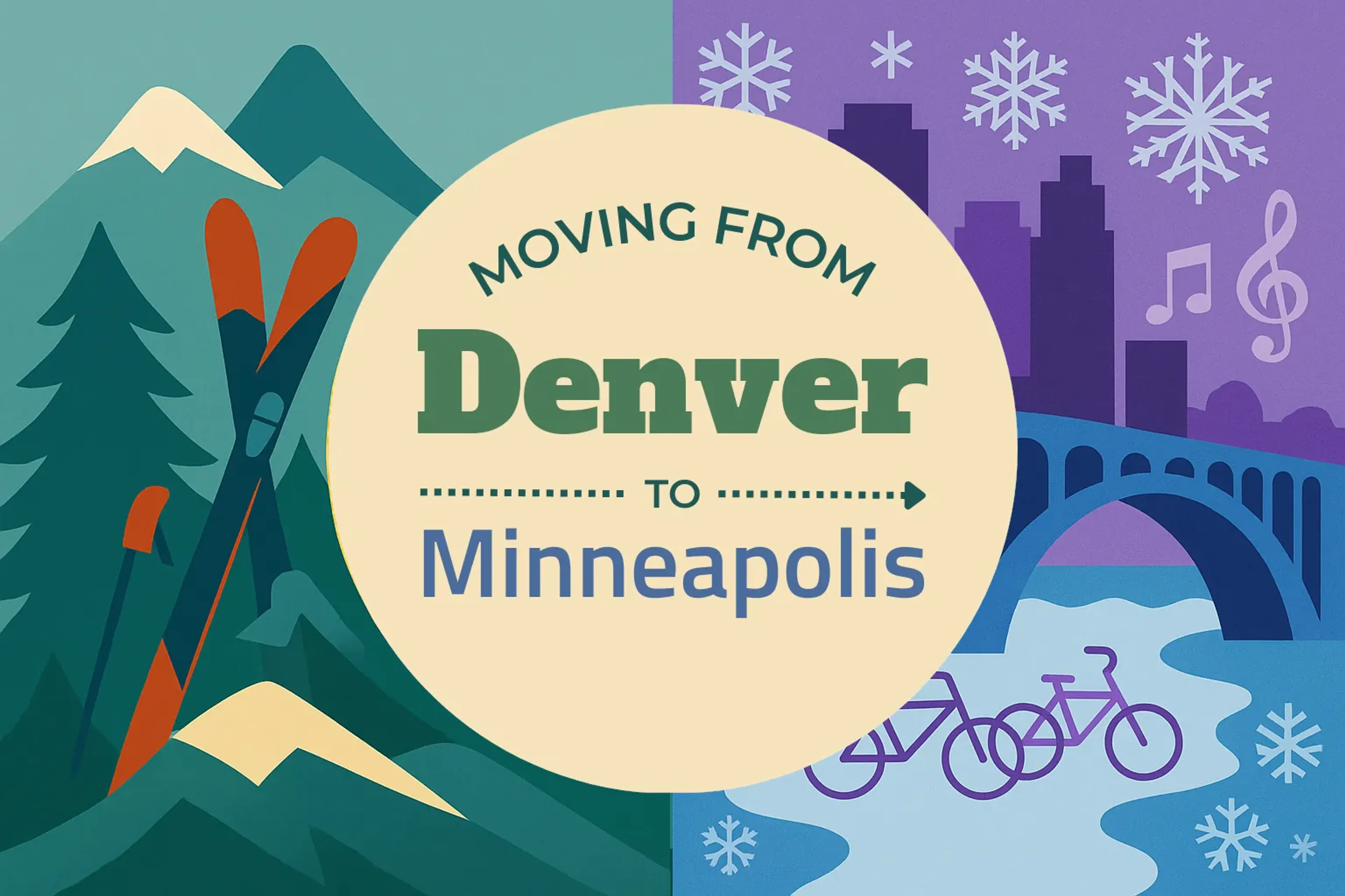 Side-by-side comparison of Denver to Minneapolis moving companies