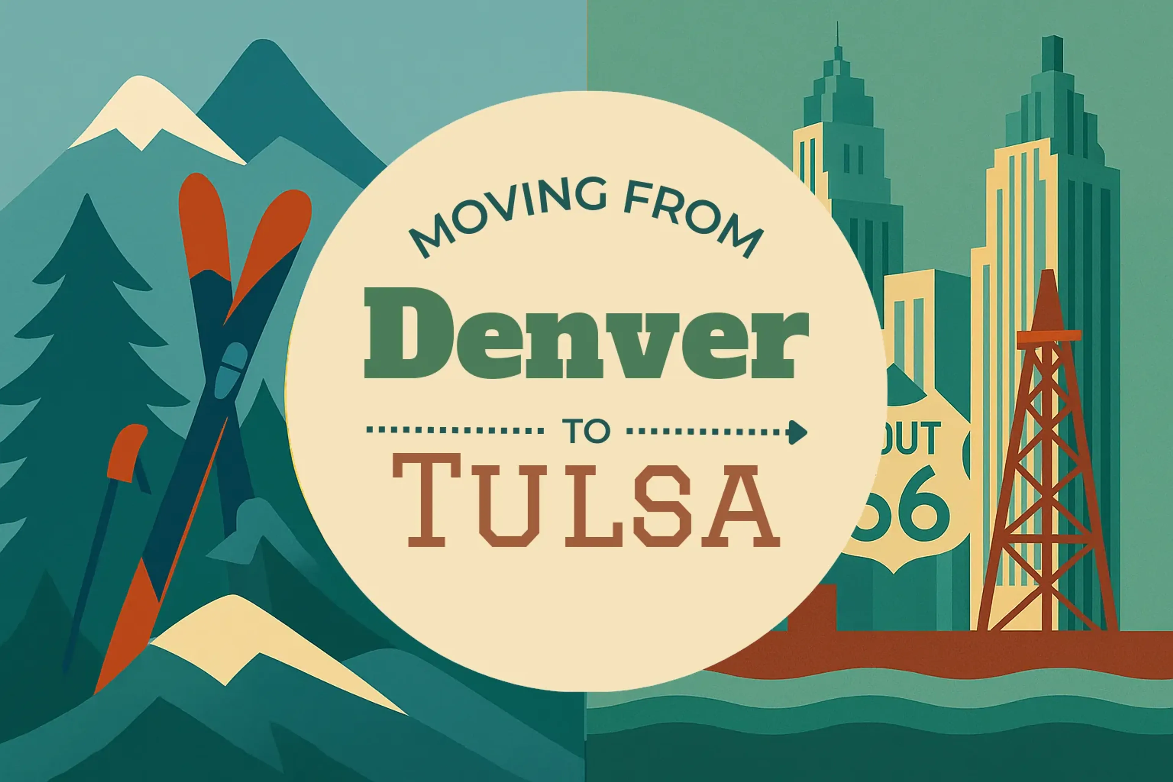 Side-by-side comparison of Denver to Tulsa moving companies