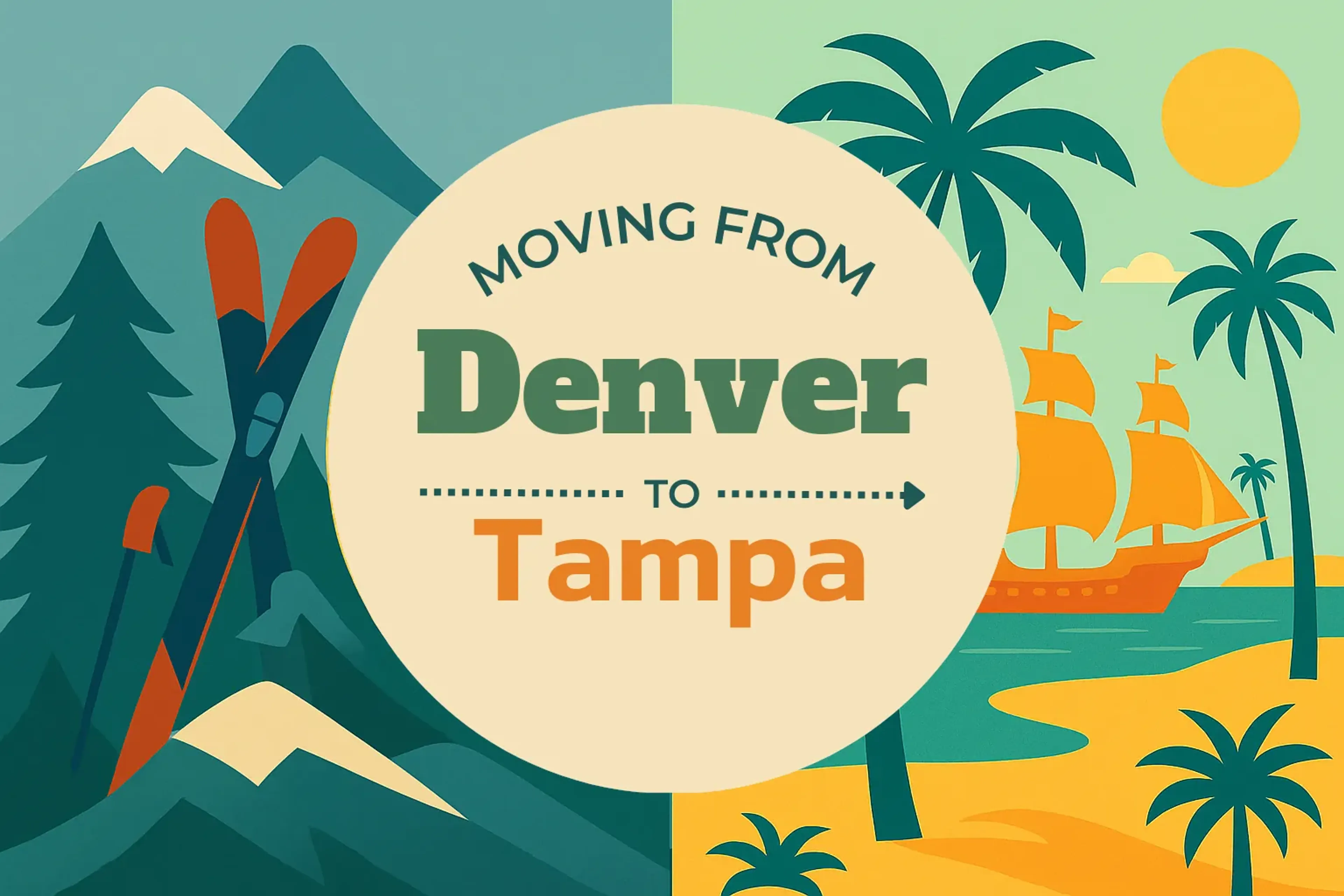 Side-by-side comparison of Denver to Tampa moving companies