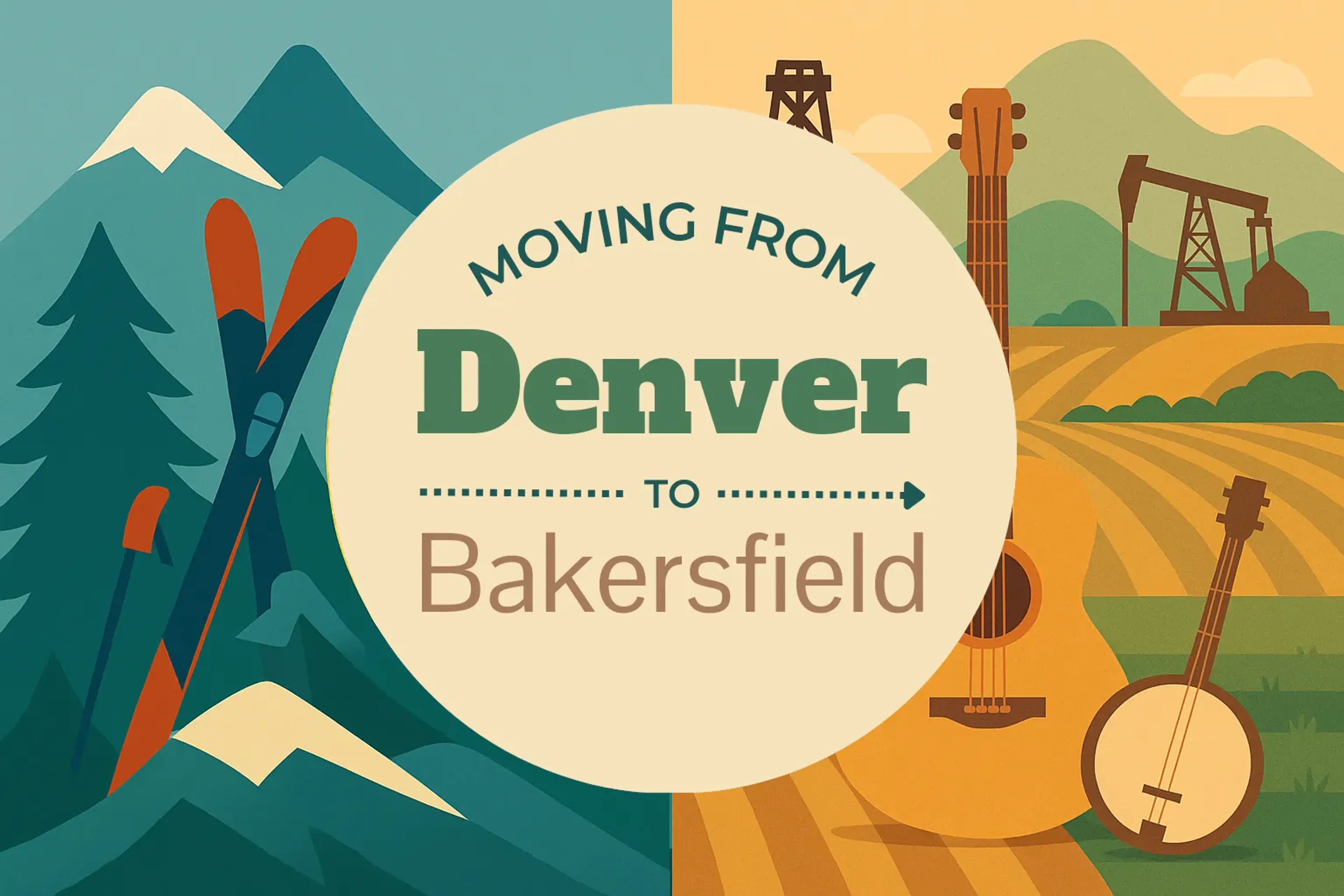 Side-by-side comparison of Denver to Bakersfield moving companies