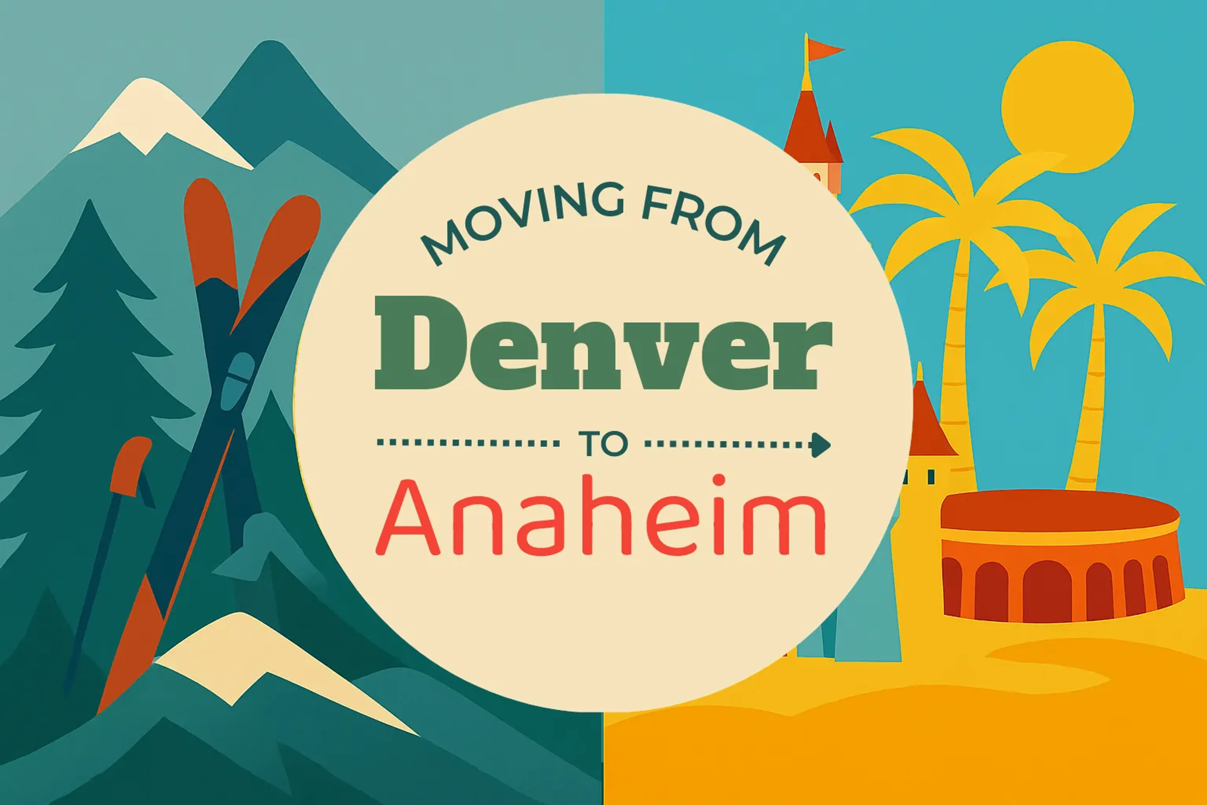 Side-by-side comparison of Denver to Anaheim moving companies