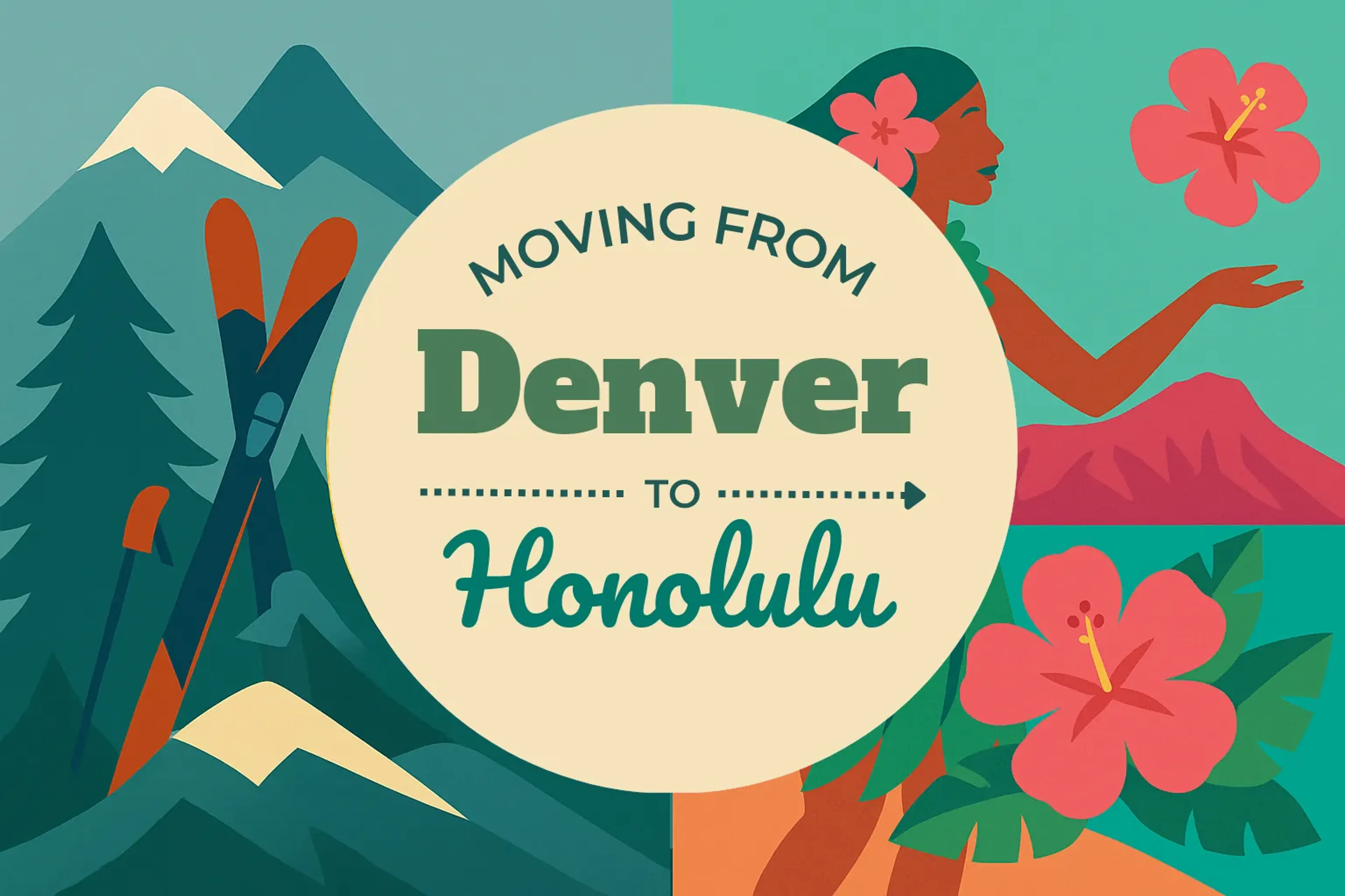 Side-by-side comparison of Denver to Honolulu moving companies