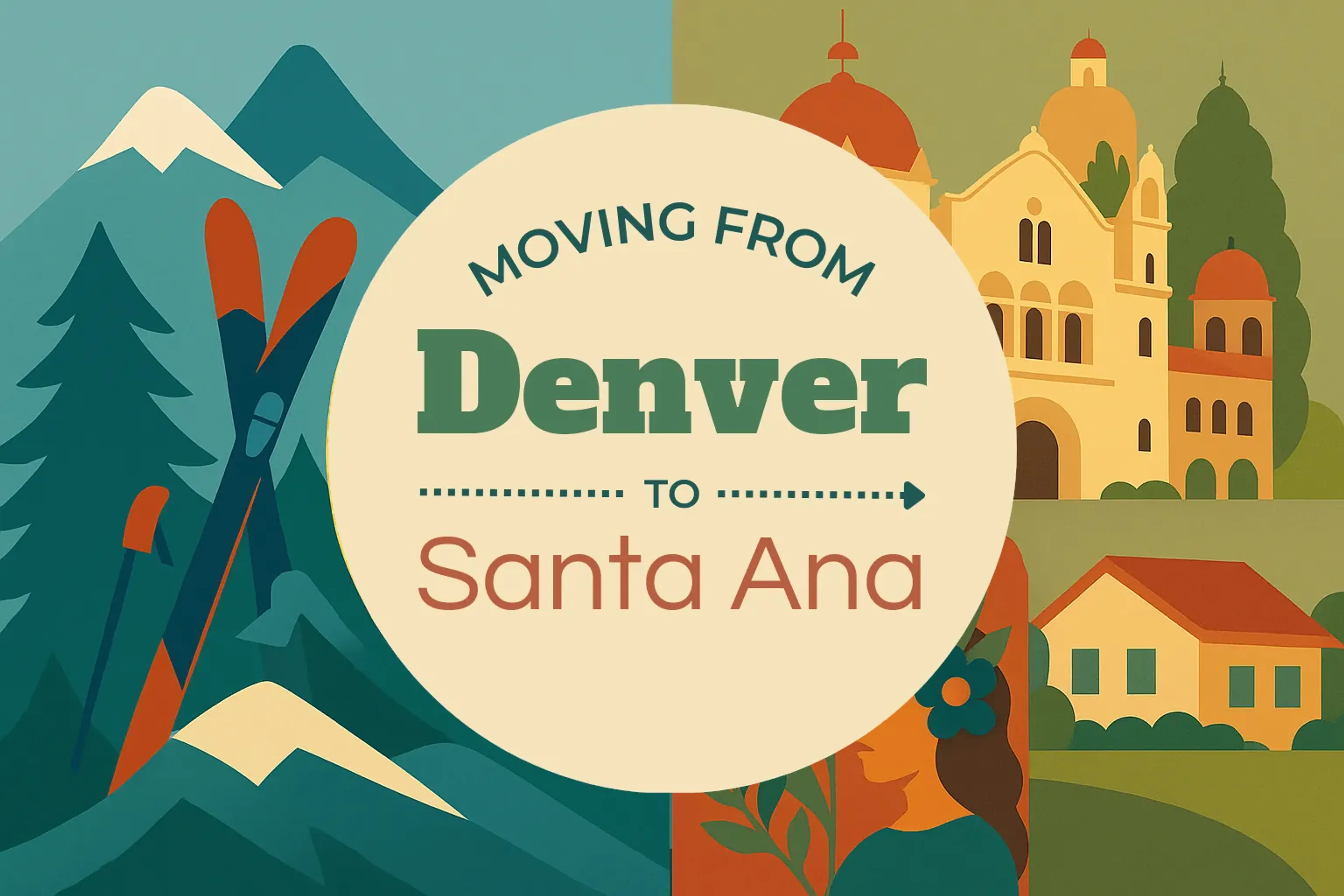 Side-by-side comparison of Denver to Santa Ana moving companies