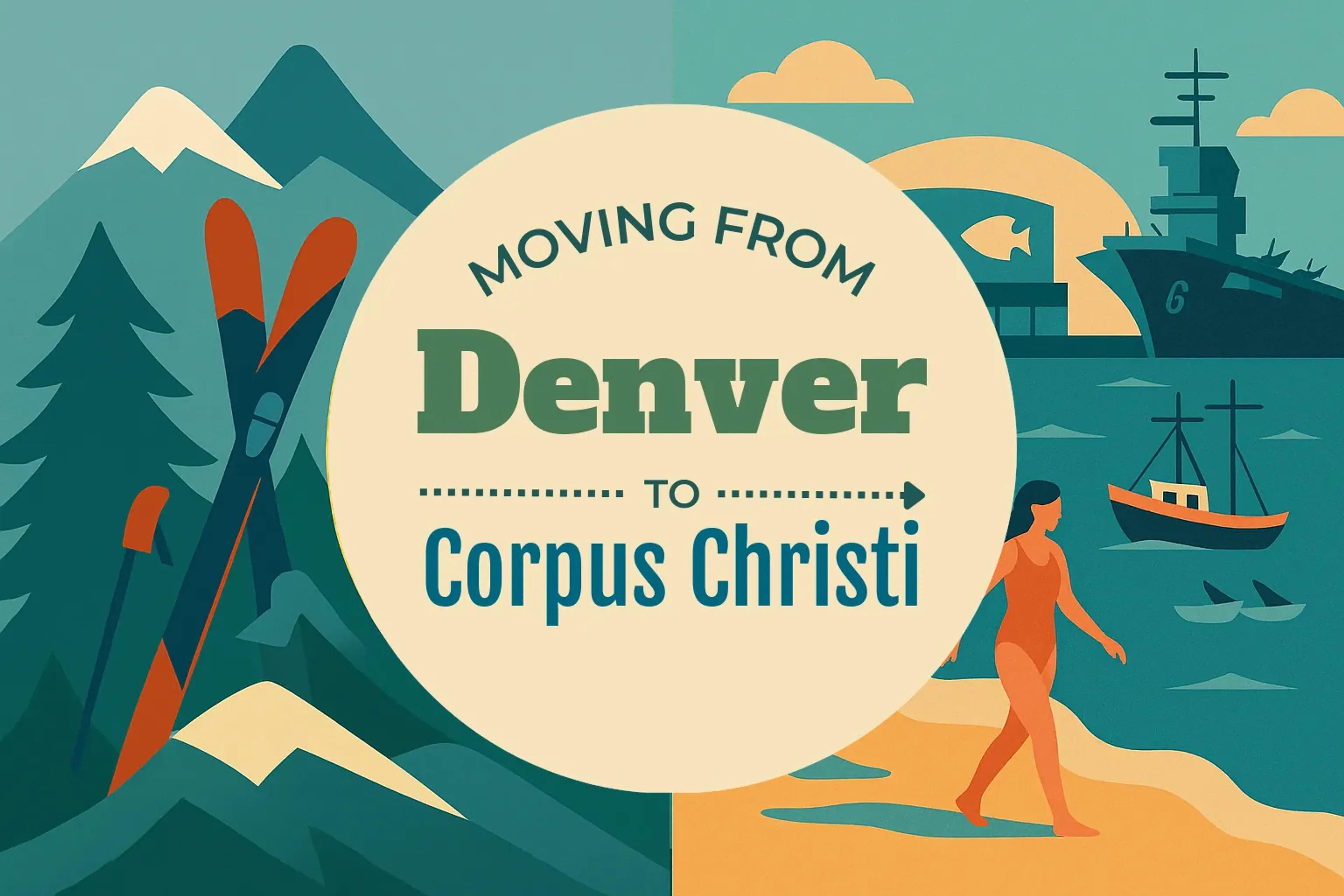 Side-by-side comparison of Denver to Corpus Christi moving companies