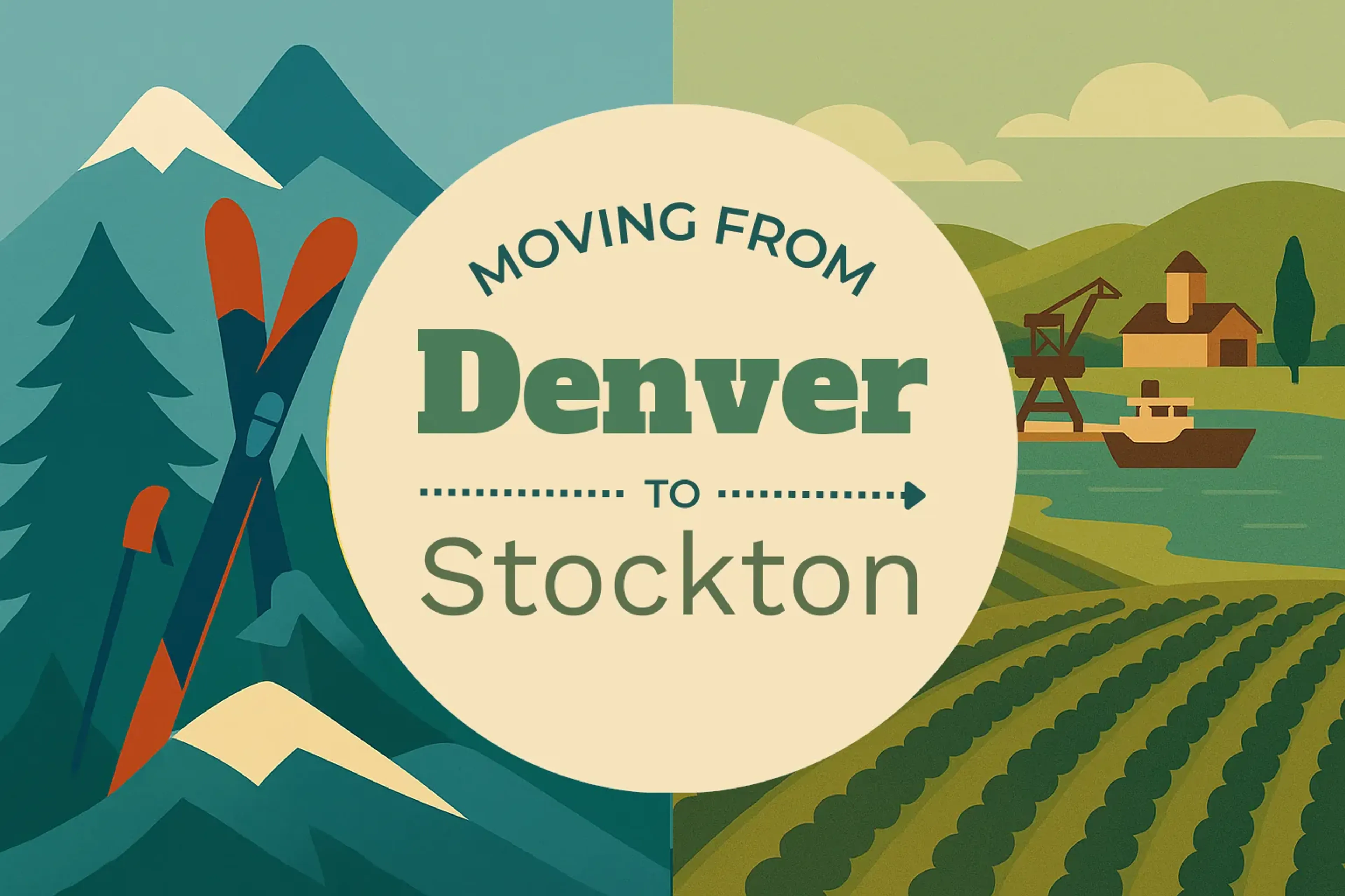 Side-by-side comparison of Denver to Stockton moving companies