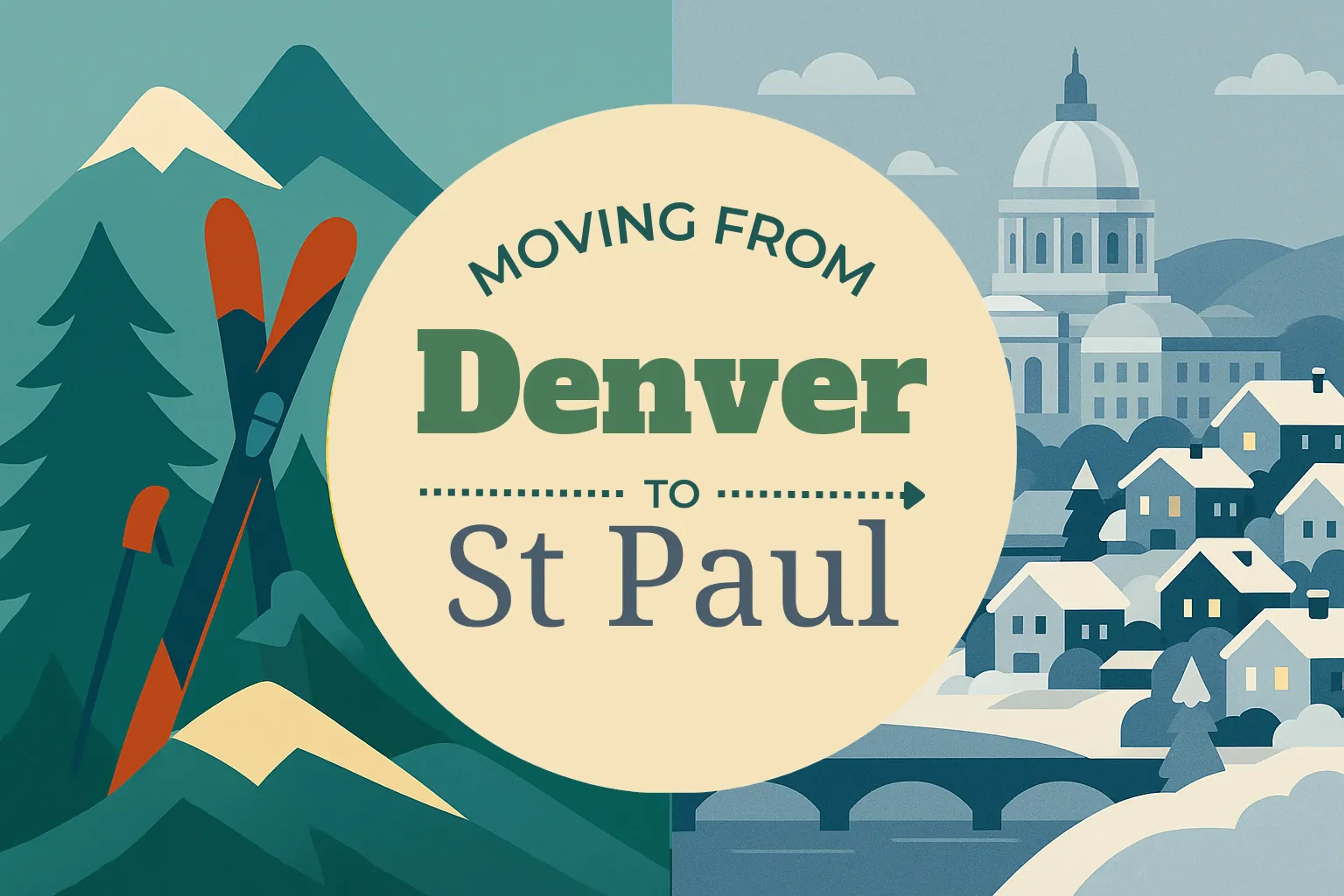 Side-by-side comparison of Denver to St. Paul moving companies