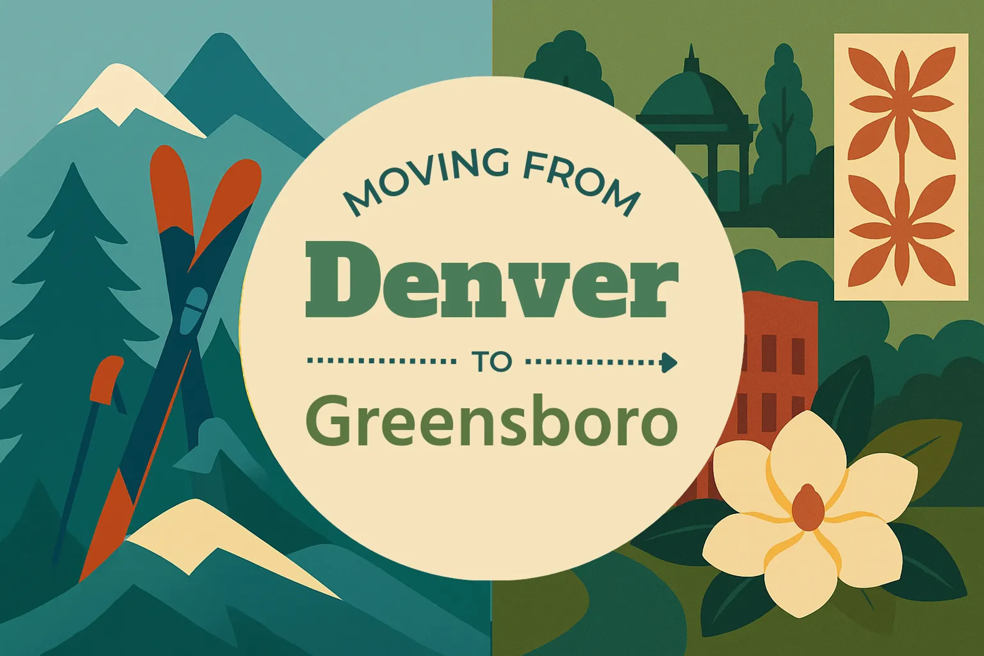 Side-by-side comparison of Denver to Greensboro moving companies