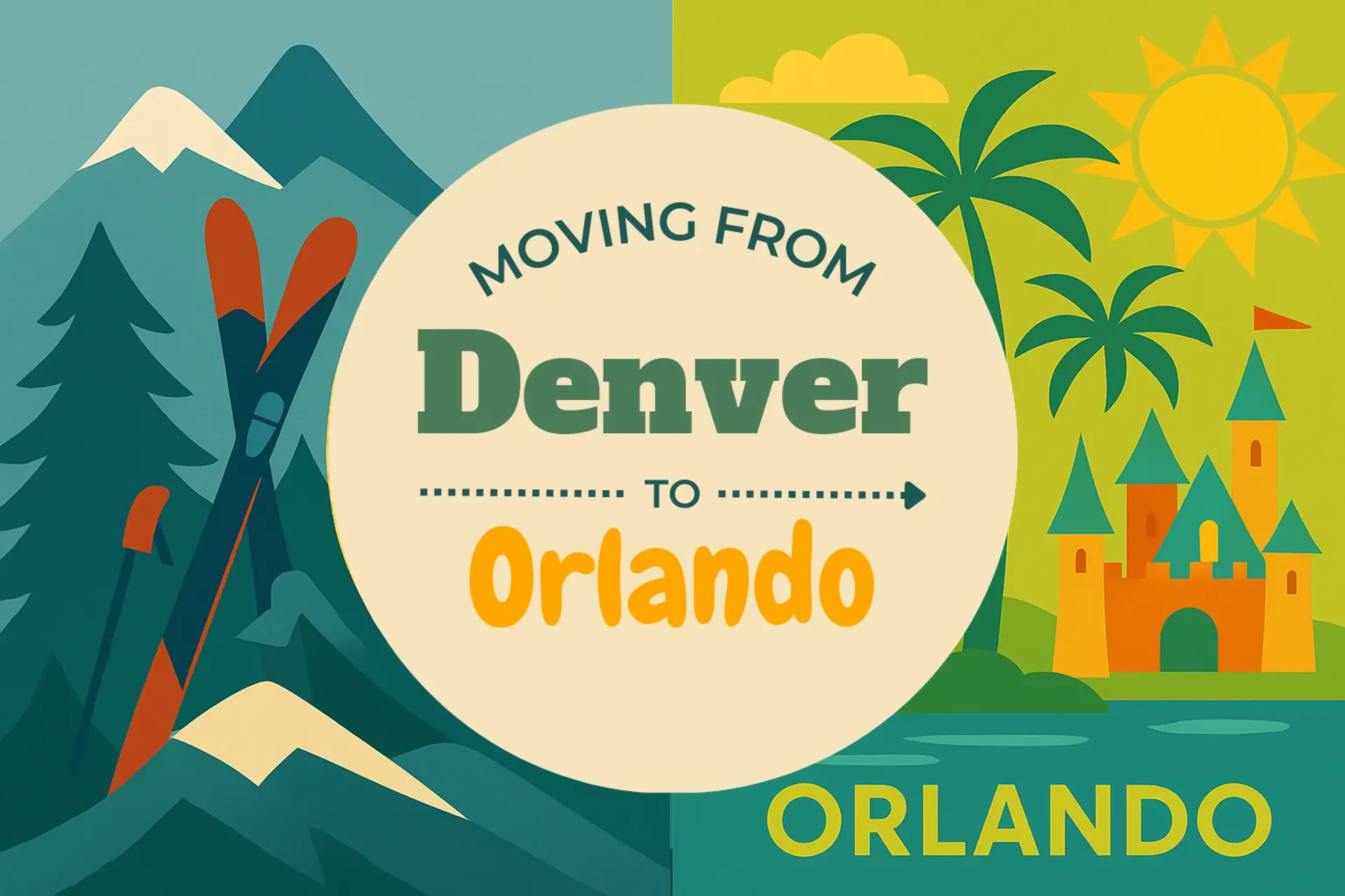 Side-by-side comparison of Denver to Orlando moving companies