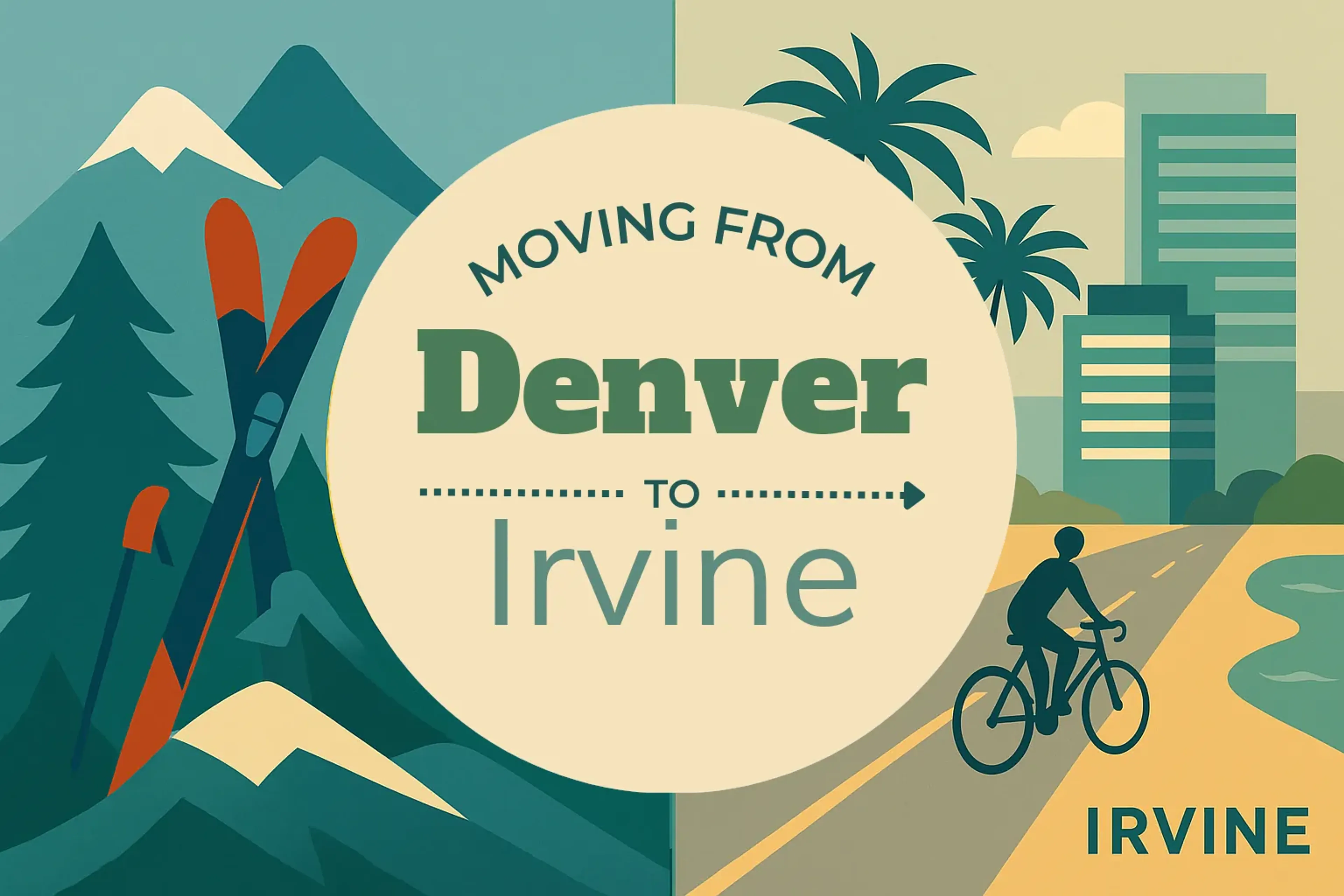 Side-by-side comparison of Denver to Irvine moving companies